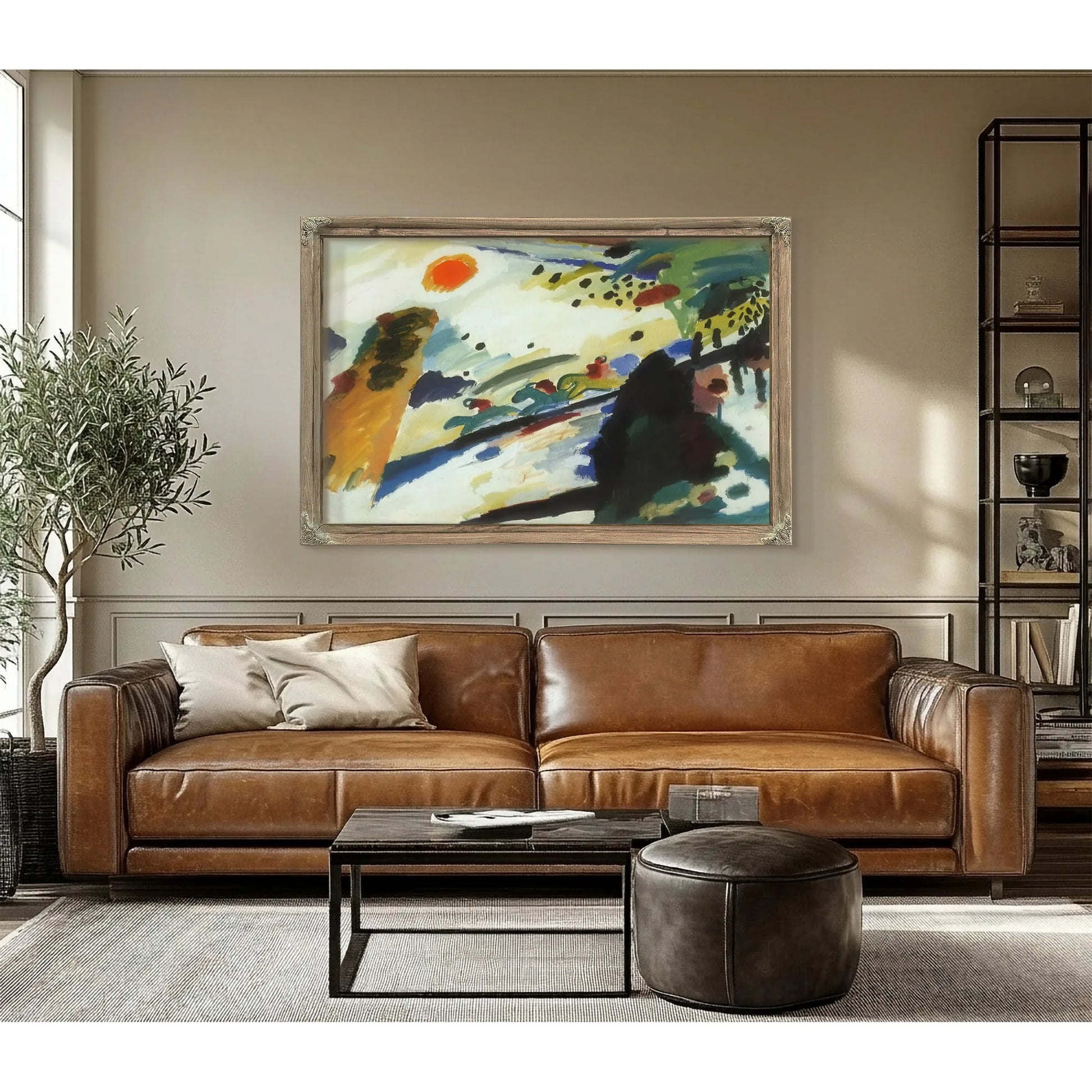 Romantic Landscape 1911 By Wassily Kandinsky Fine Art Print