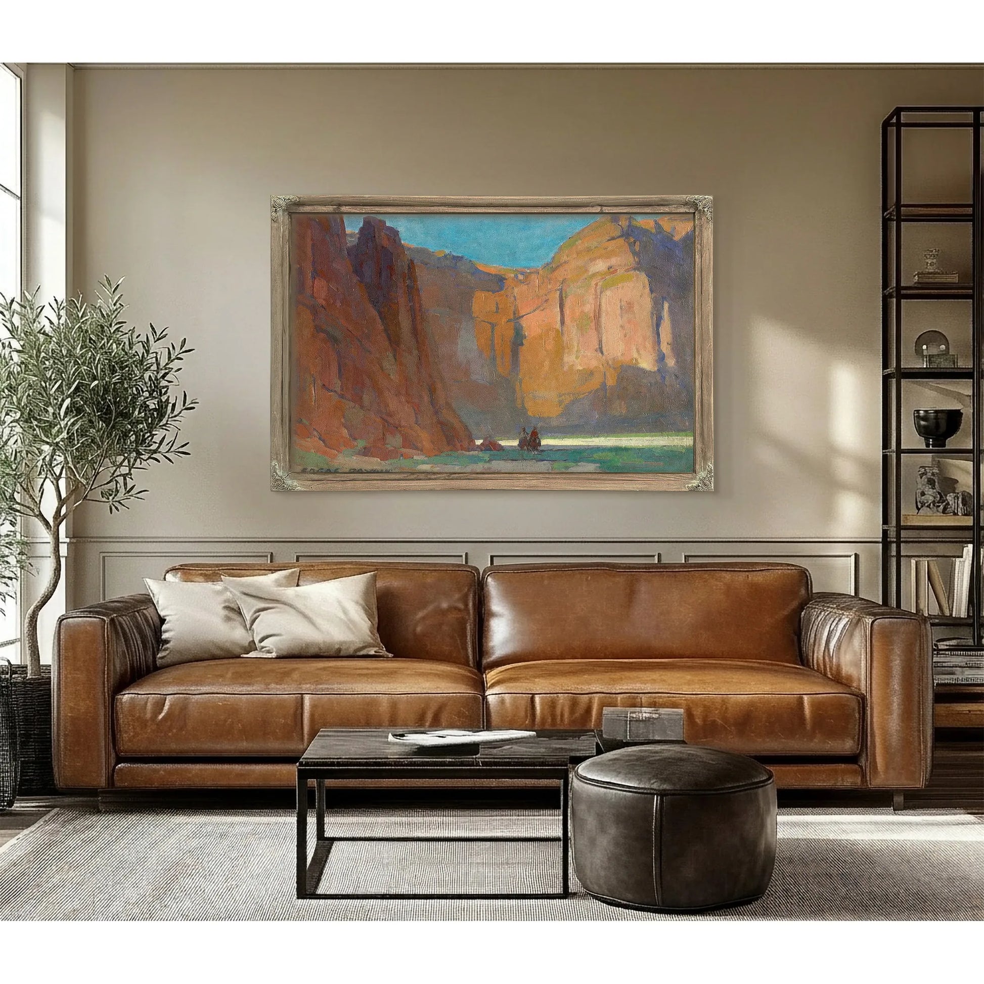 Navajos, Canyon De Chelly By Edgar Payne Fine Art Print