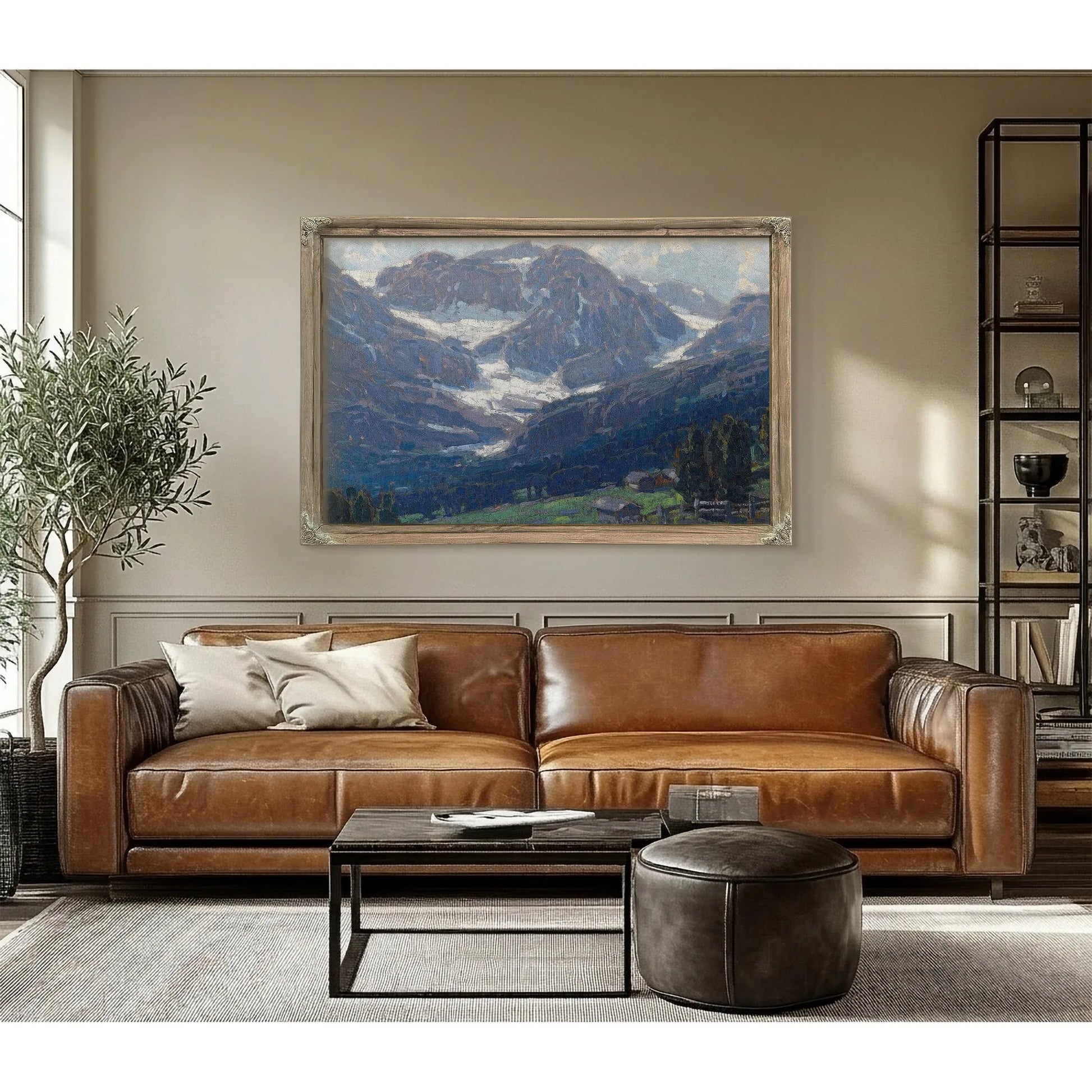 Alpine Scene, Switzerland By Edgar Payne Fine Art Print