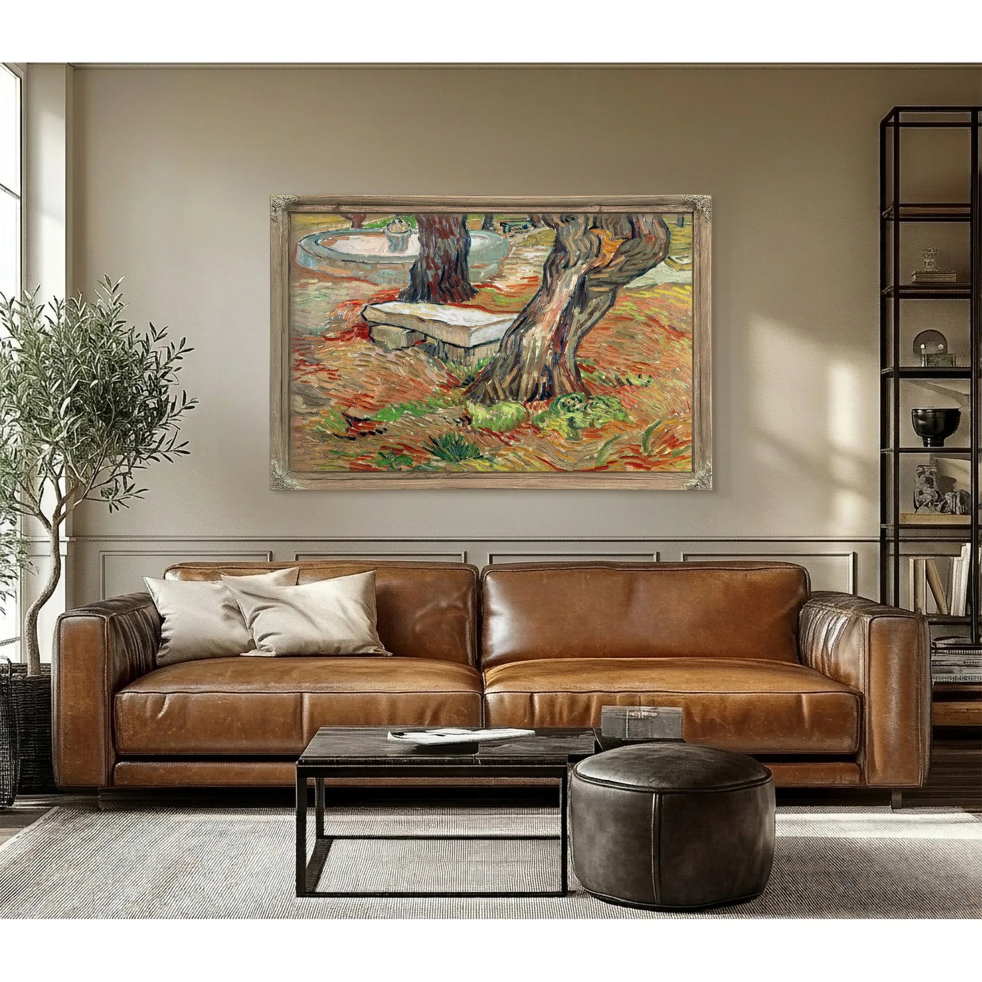 The Bench At Saint Remy By Vincent Van Gogh Fine Art Print