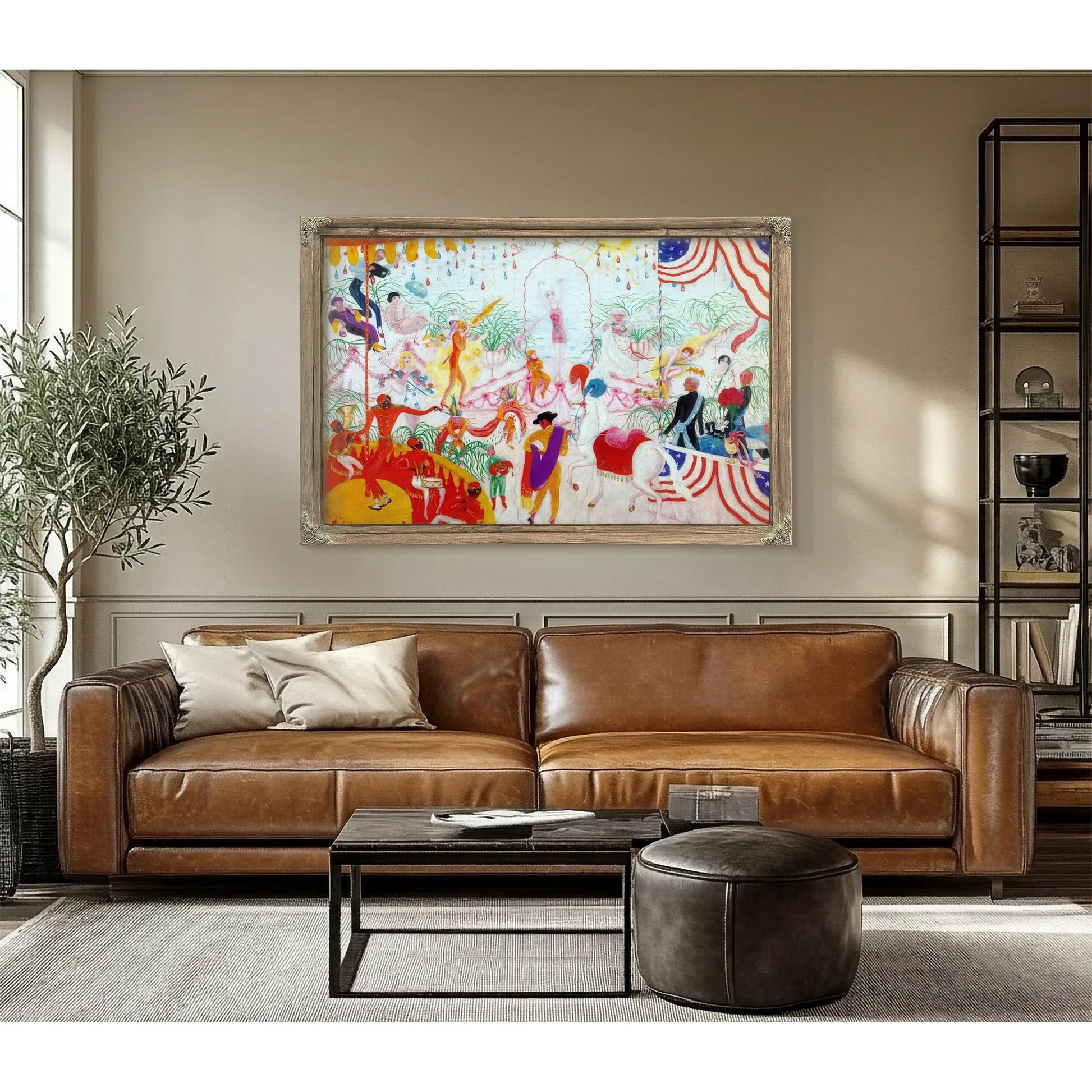 Beauty Contest To The Memory Of Pt Barnum By Florine Stettheimer Fine Art Print