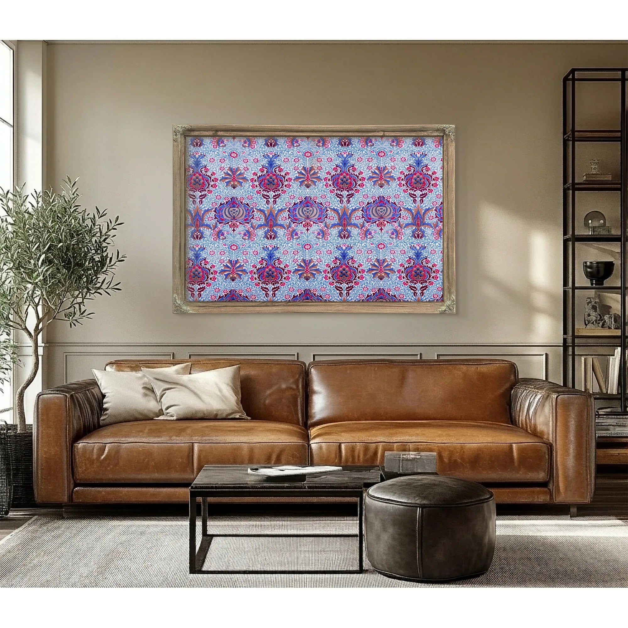 Floral Patterned Wallpaper By William Morris Fine Art Print