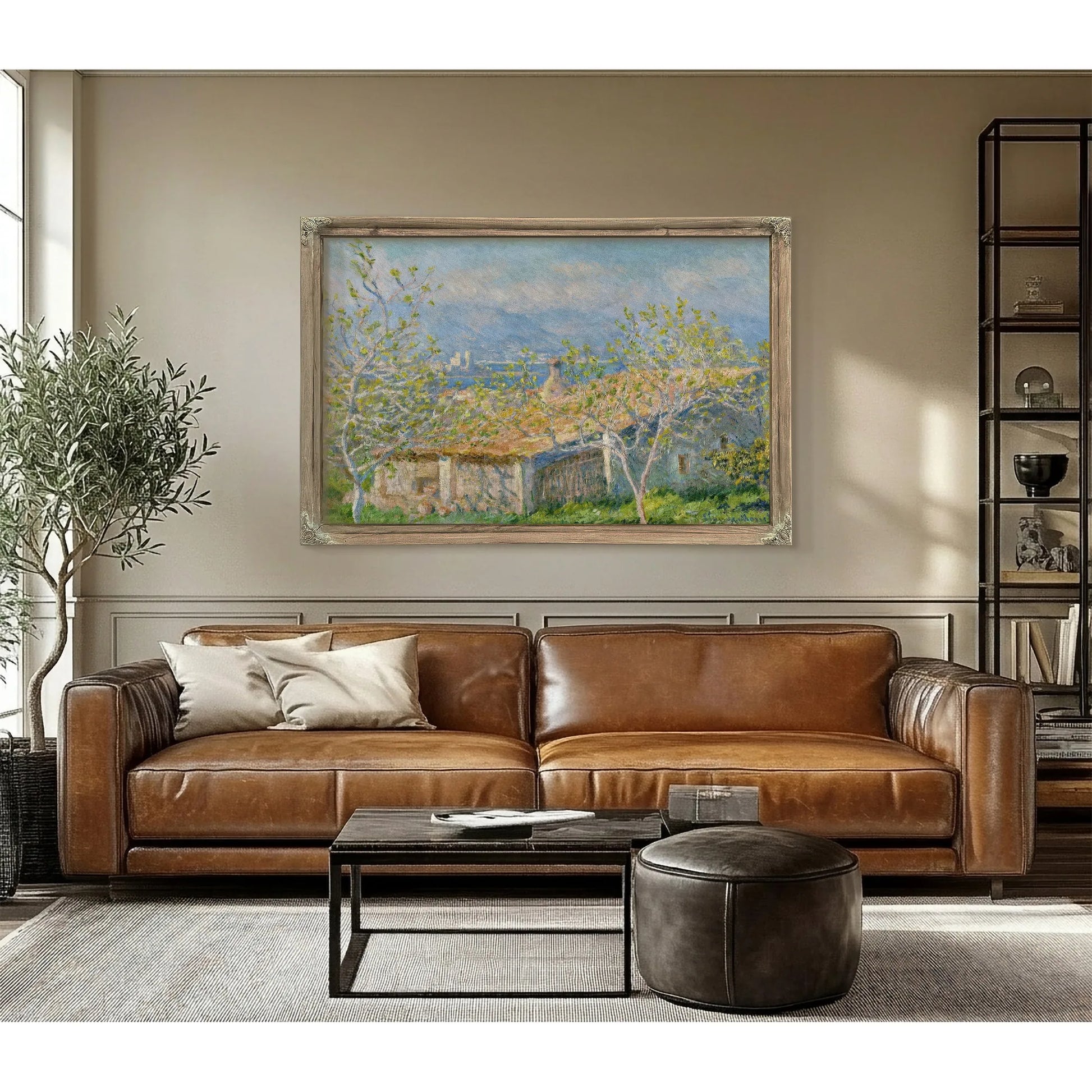 Gardner's House At Antibes By Claude Monet Fine Art Print