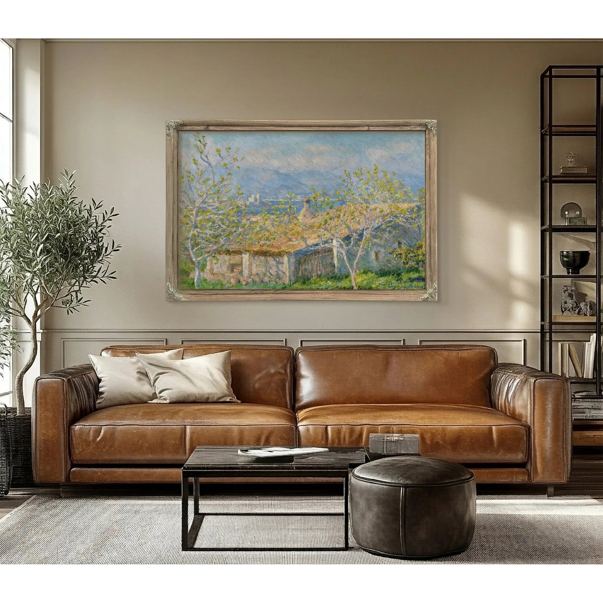 Gardner's House At Antibes By Claude Monet Fine Art Print