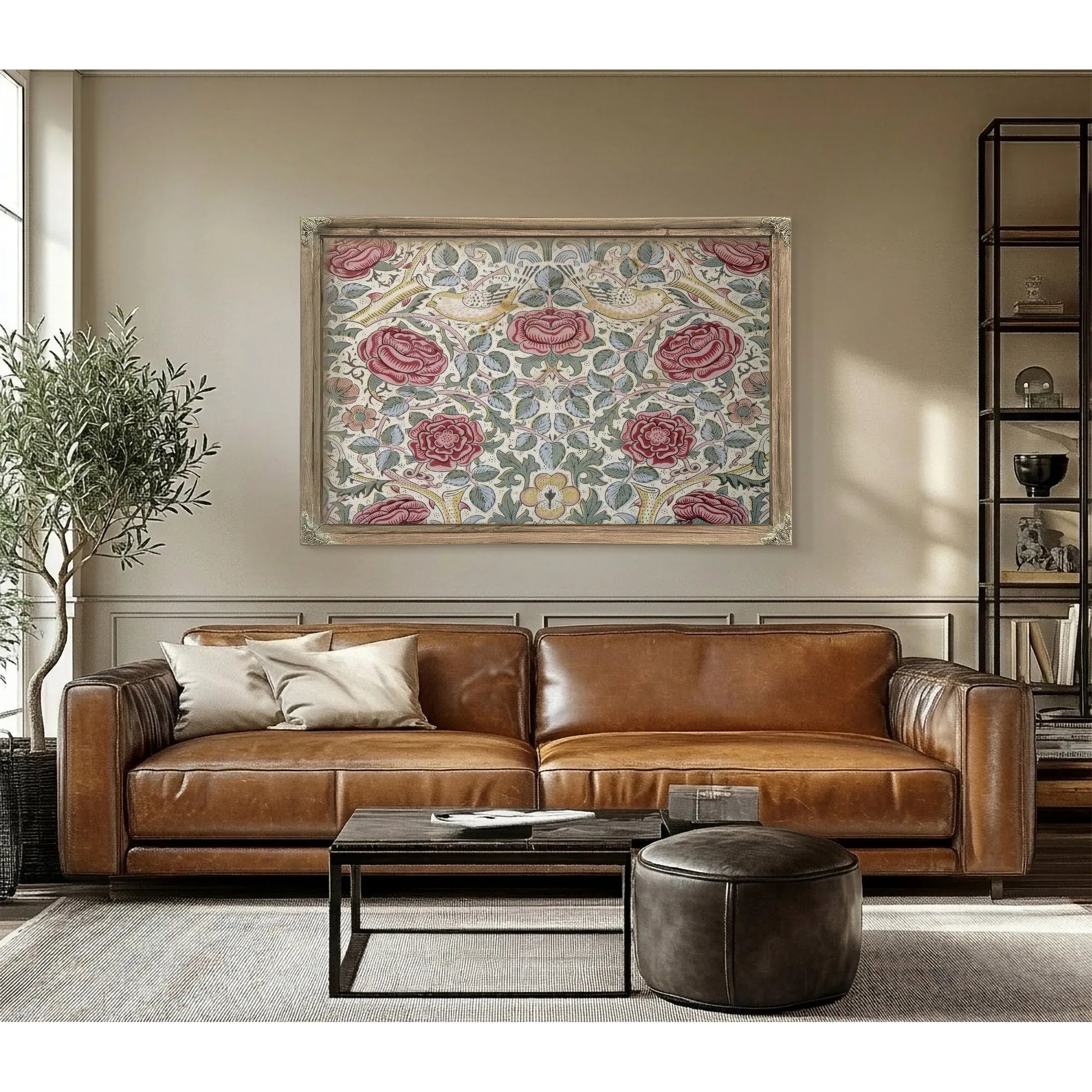 The Rose Pattern By William Morris Fine Art Print