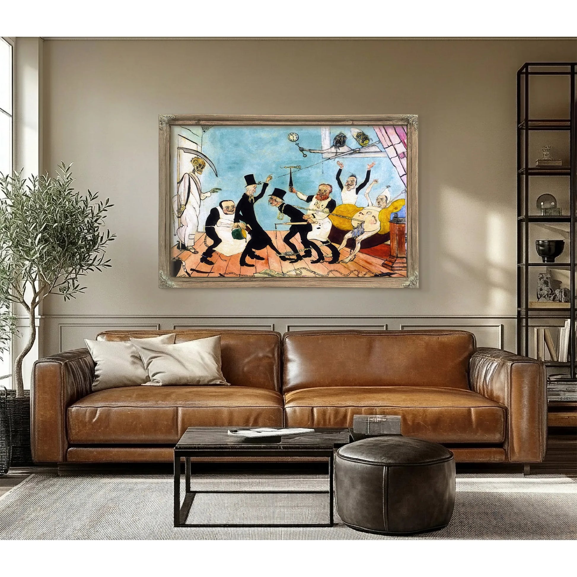 The Bad Doctors By James Ensor Fine Art Print