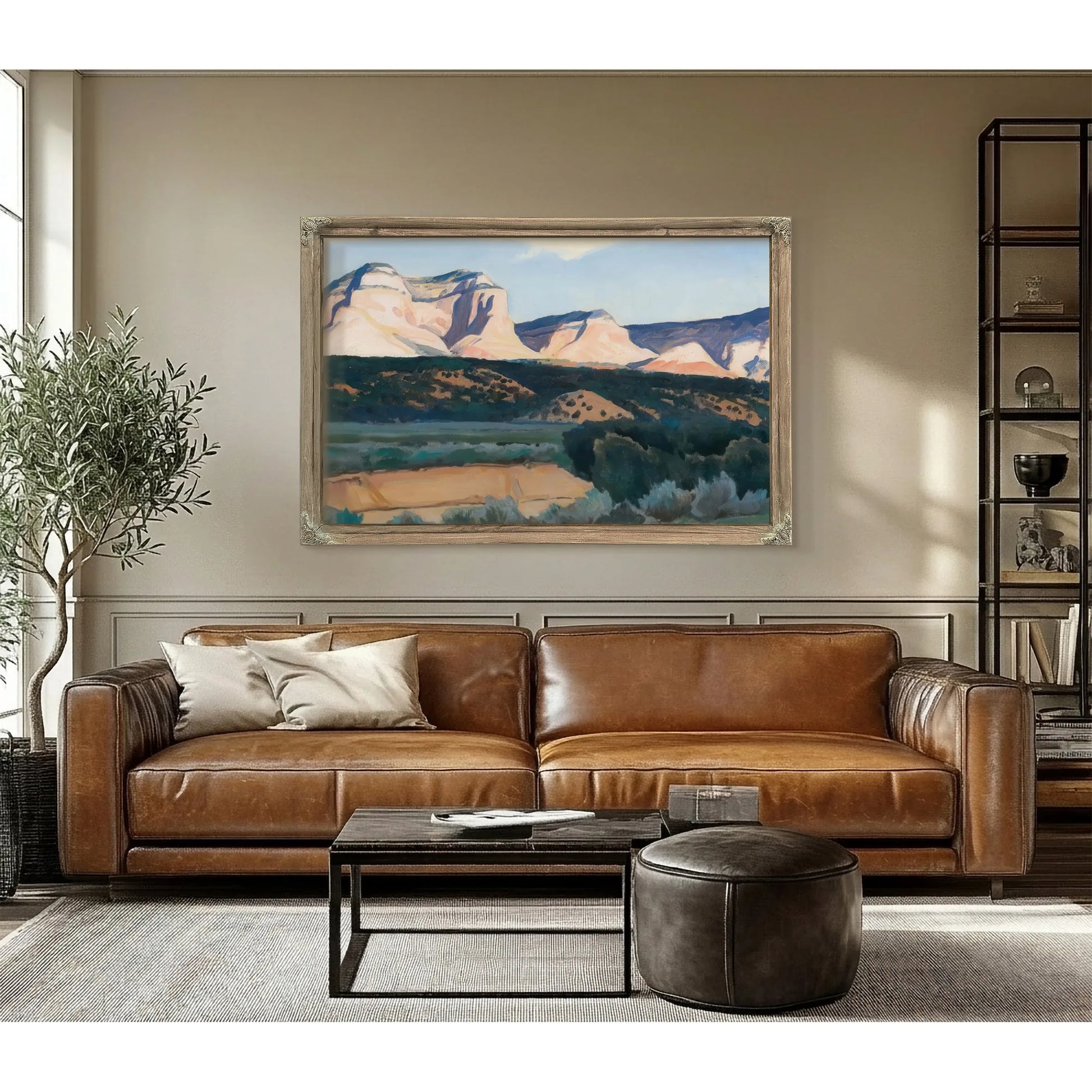 Sunlit Cliffside By Maynard Dixon Fine Art Print