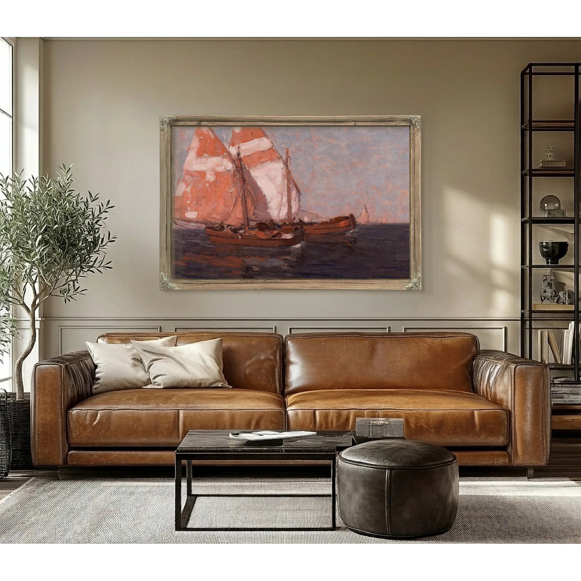 Sailboats On The Adriatic By Edgar Payne Fine Art Print