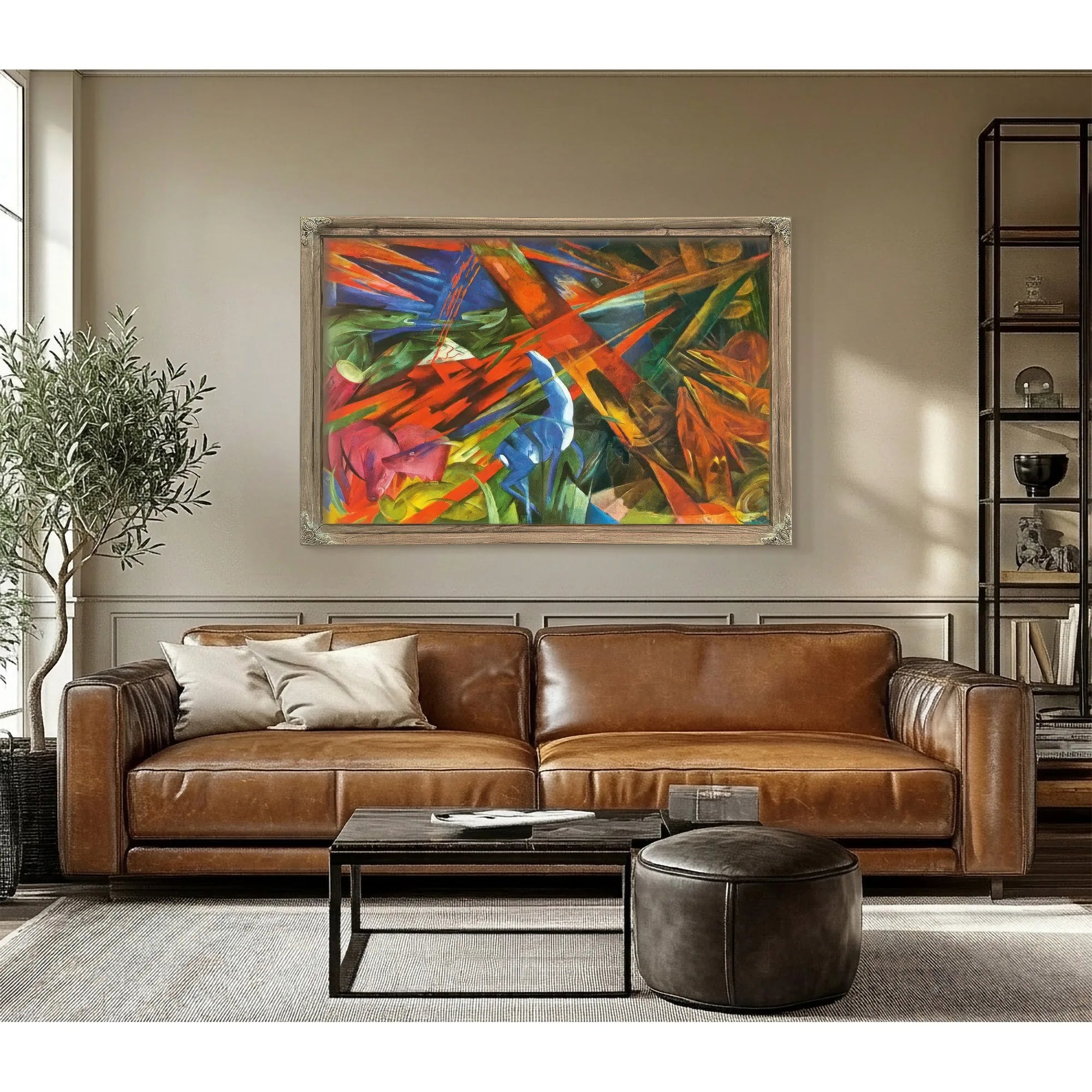 Animal Fates (The Trees Show Their Rings) By Franz Marc Fine Art Print