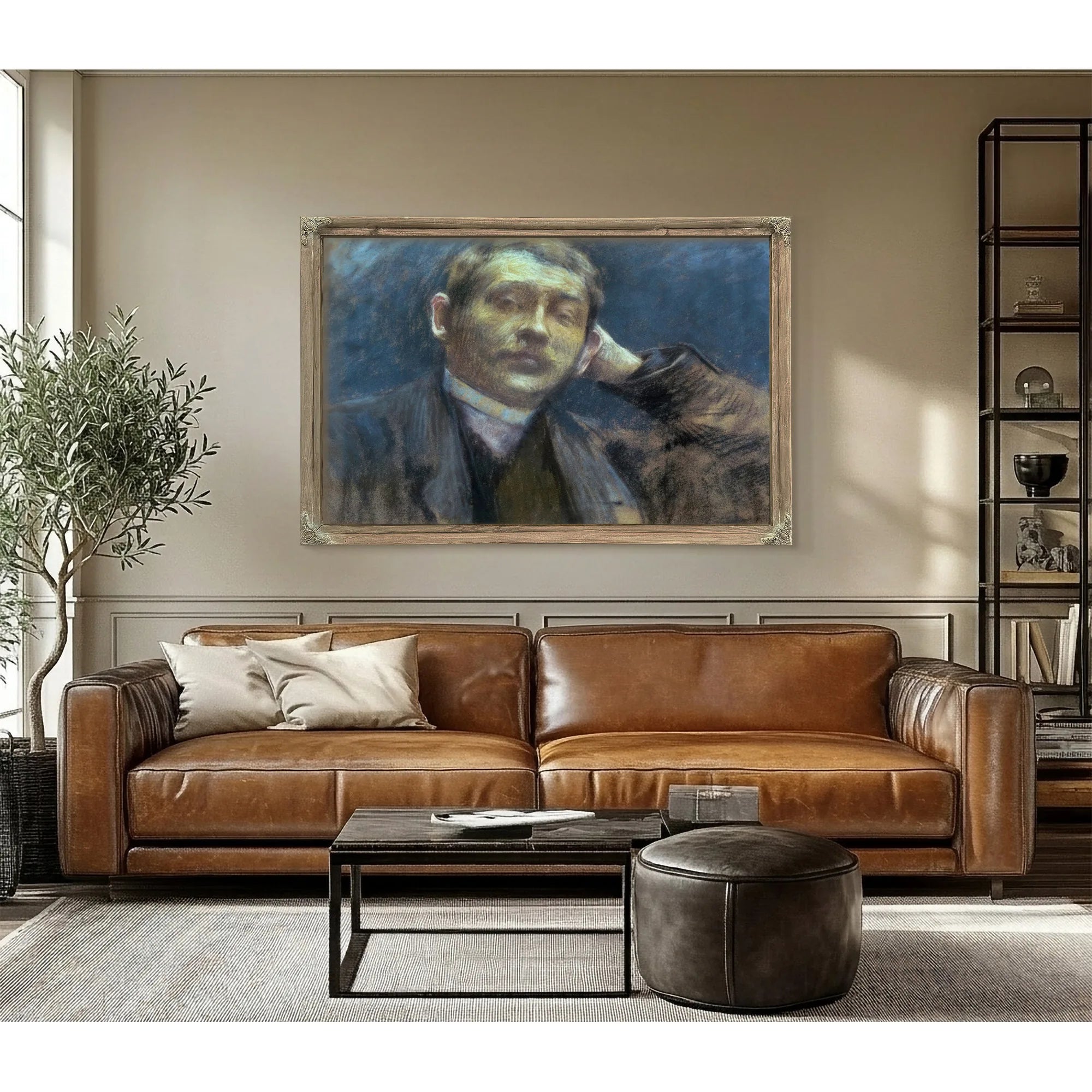 Portrait Of Otto Bacher By Gari Melchers Fine Art Print