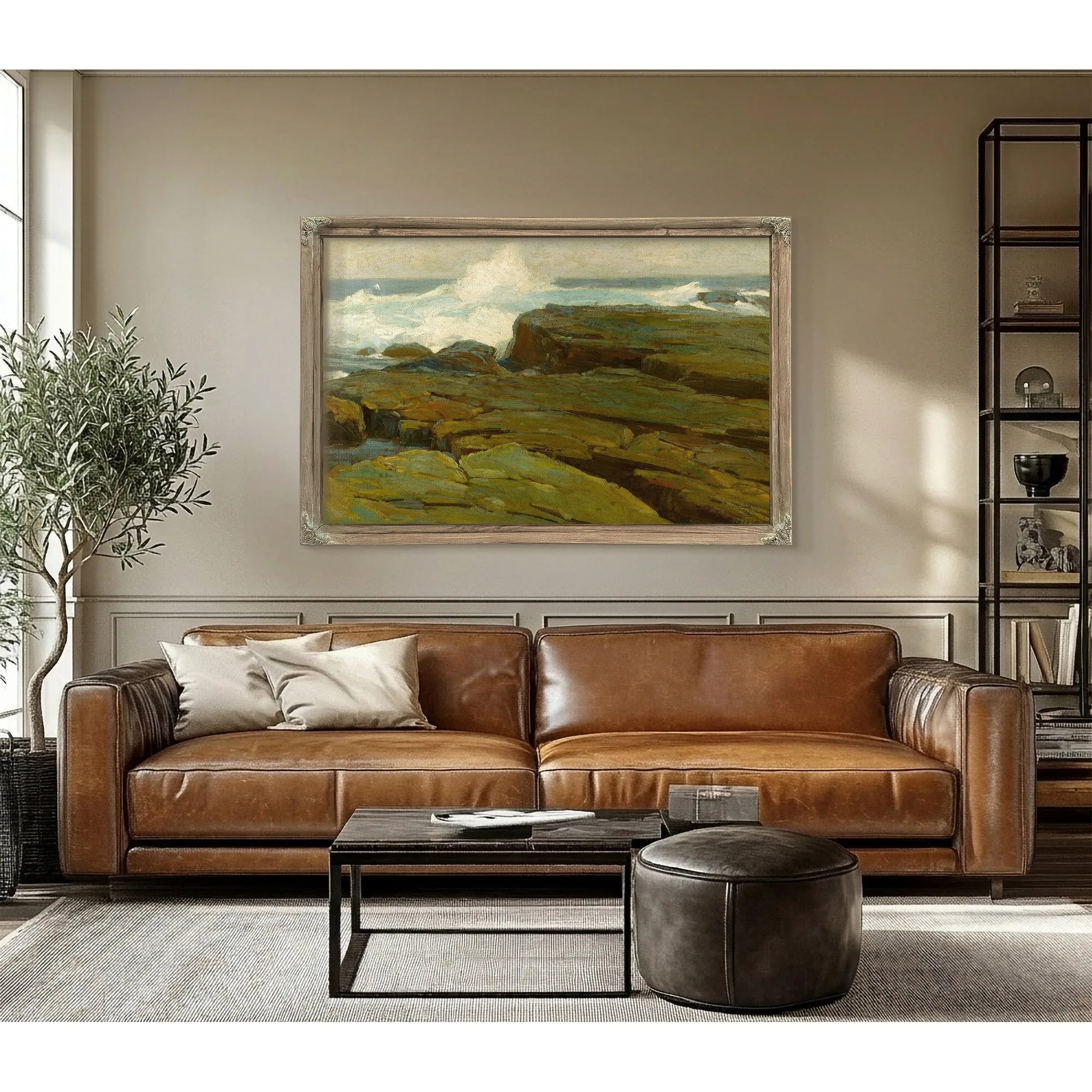 Rocks And Sea By Edgar Payne Fine Art Print