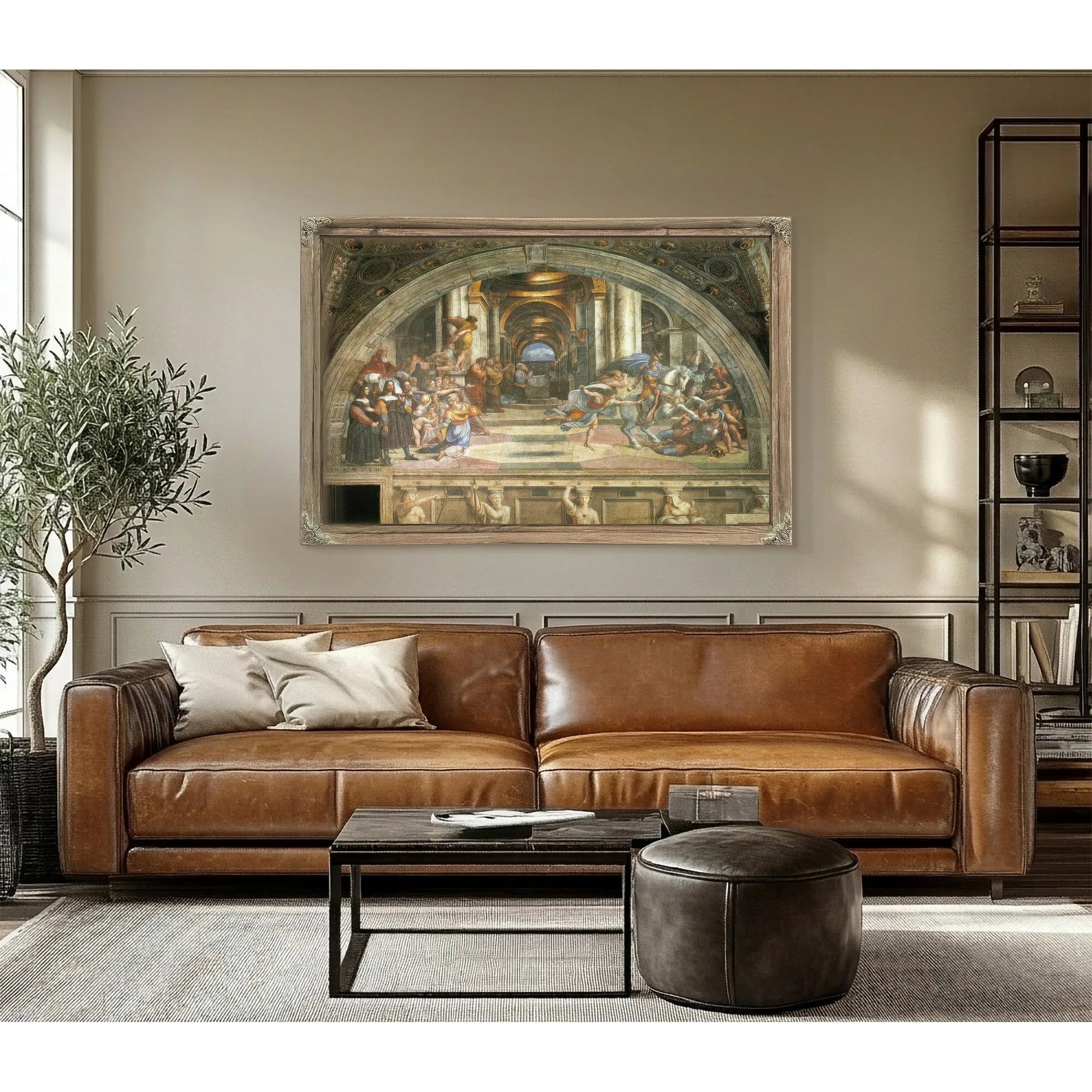 The Expulsion Of Heliodorus By Raphael Fine Art Print