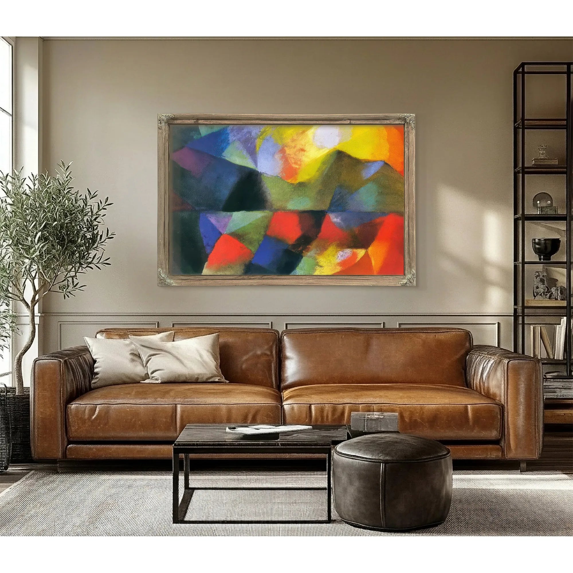 Coloured Composition (Lake Thun) By August Macke Fine Art Print