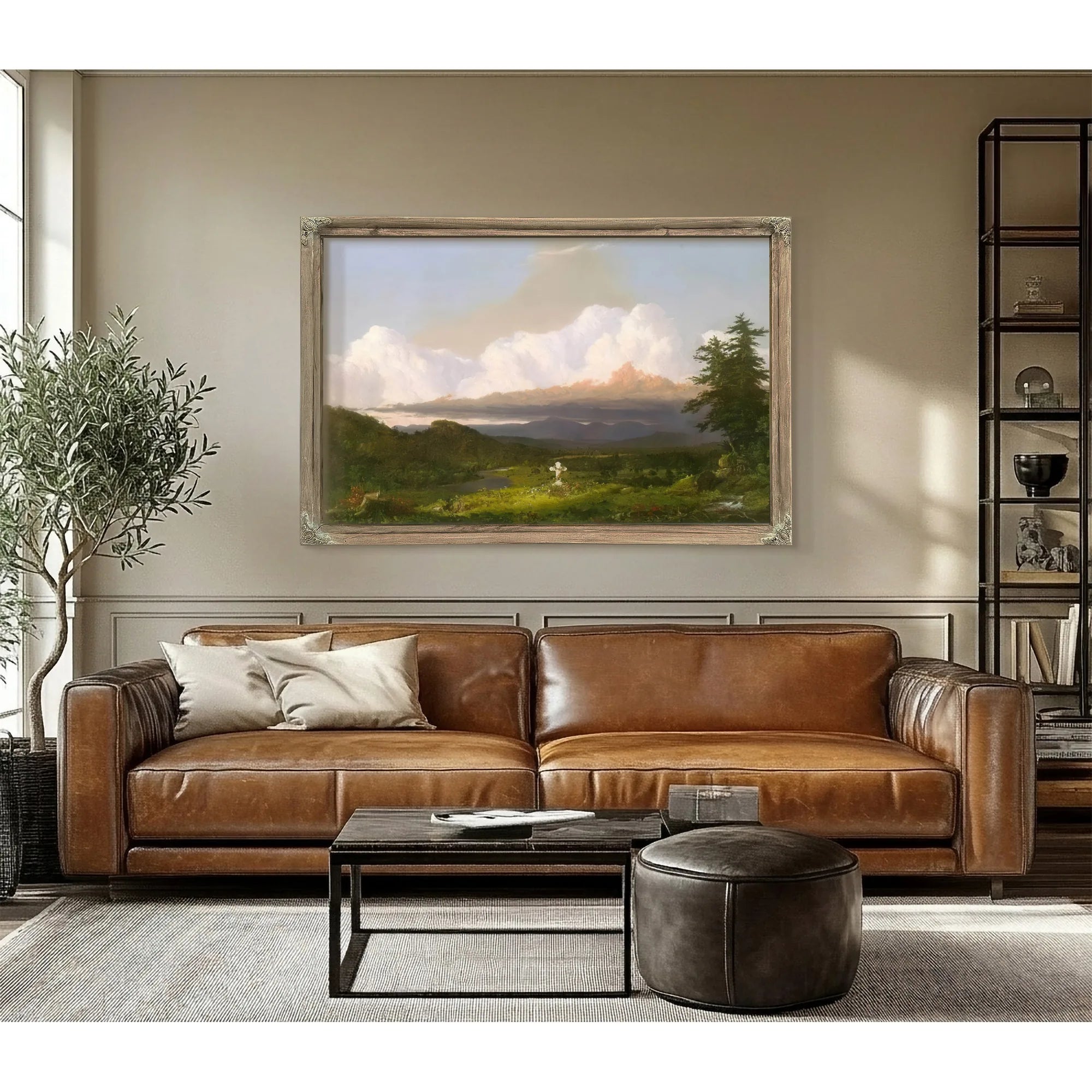 To The Memory Of Cole By Frederic Edwin Church Fine Art Print