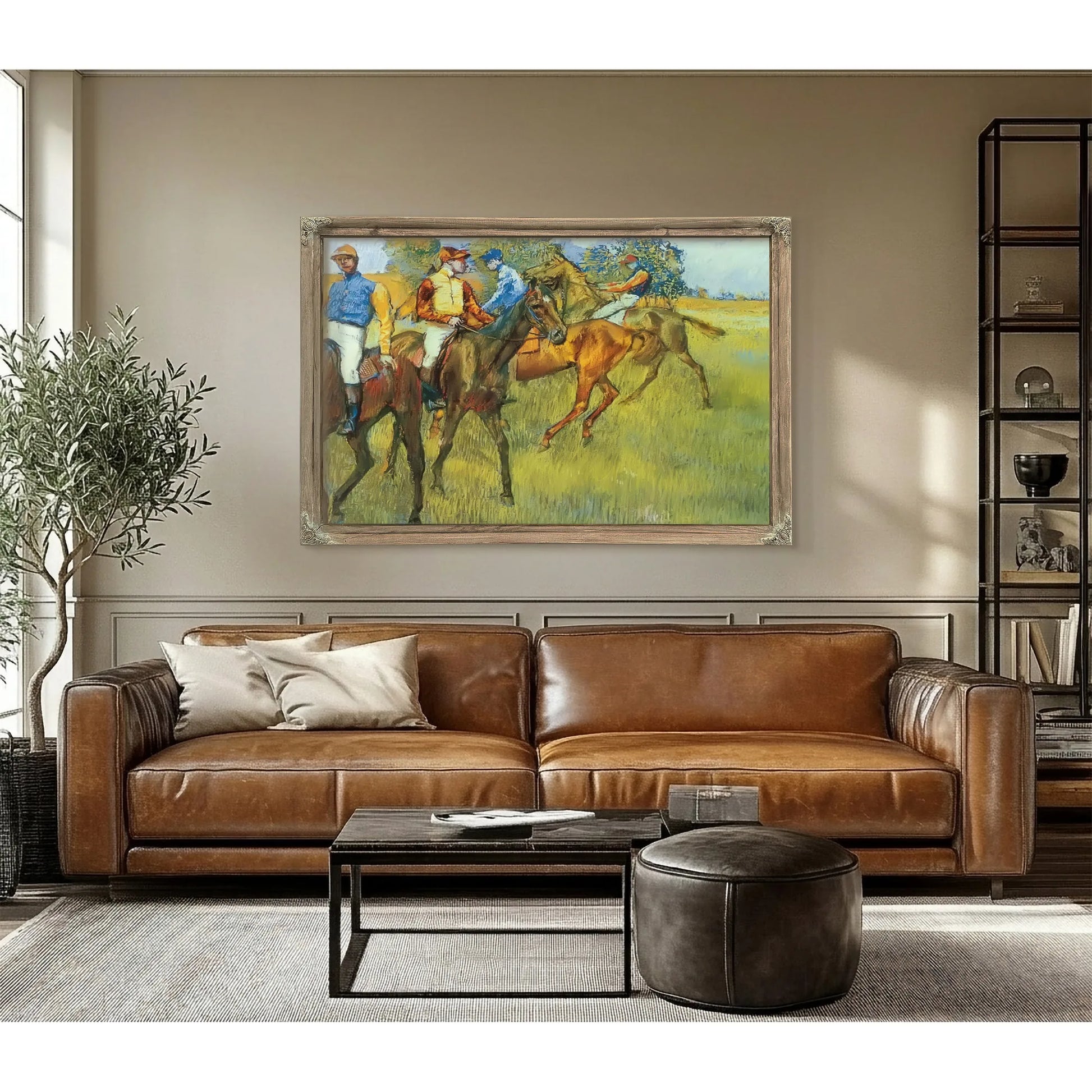 Race Horses By Edgar Degas Fine Art Print