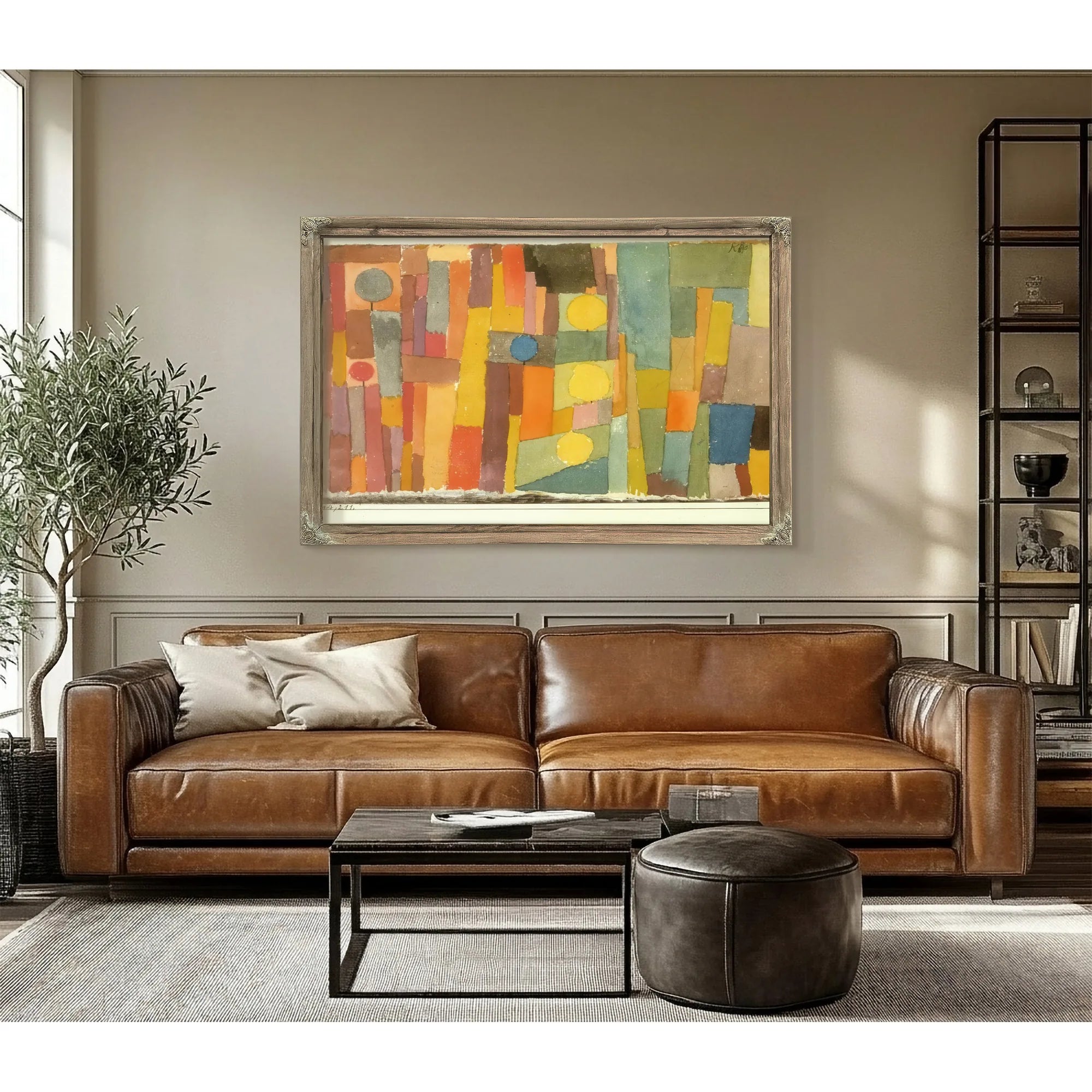 In The Style Of Kairouan Transferred To The Moderate 1914 211 By Paul Klee Fine Art Print
