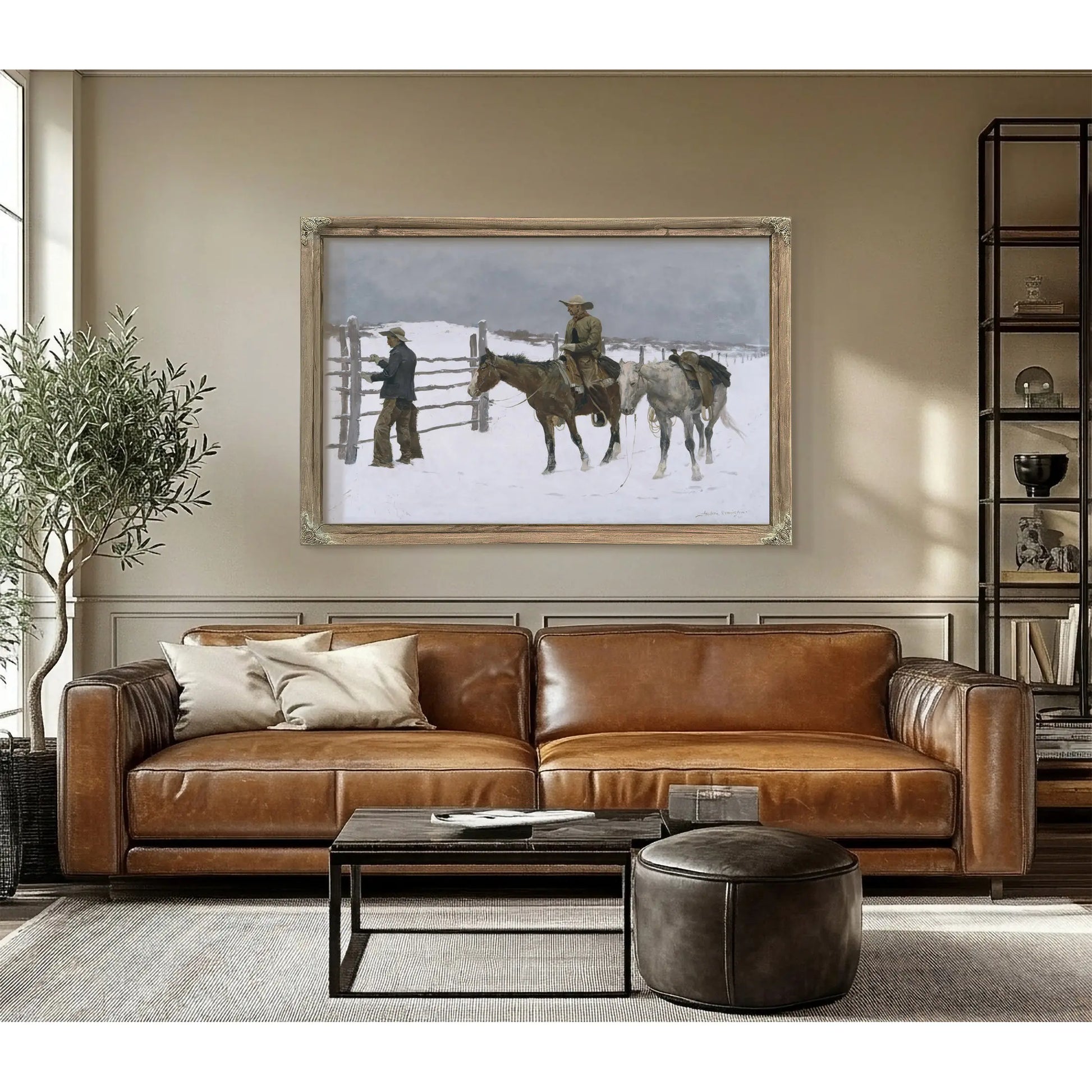 The Fall Of The Cowboy By Frederic S Remington  by Frederic Remington