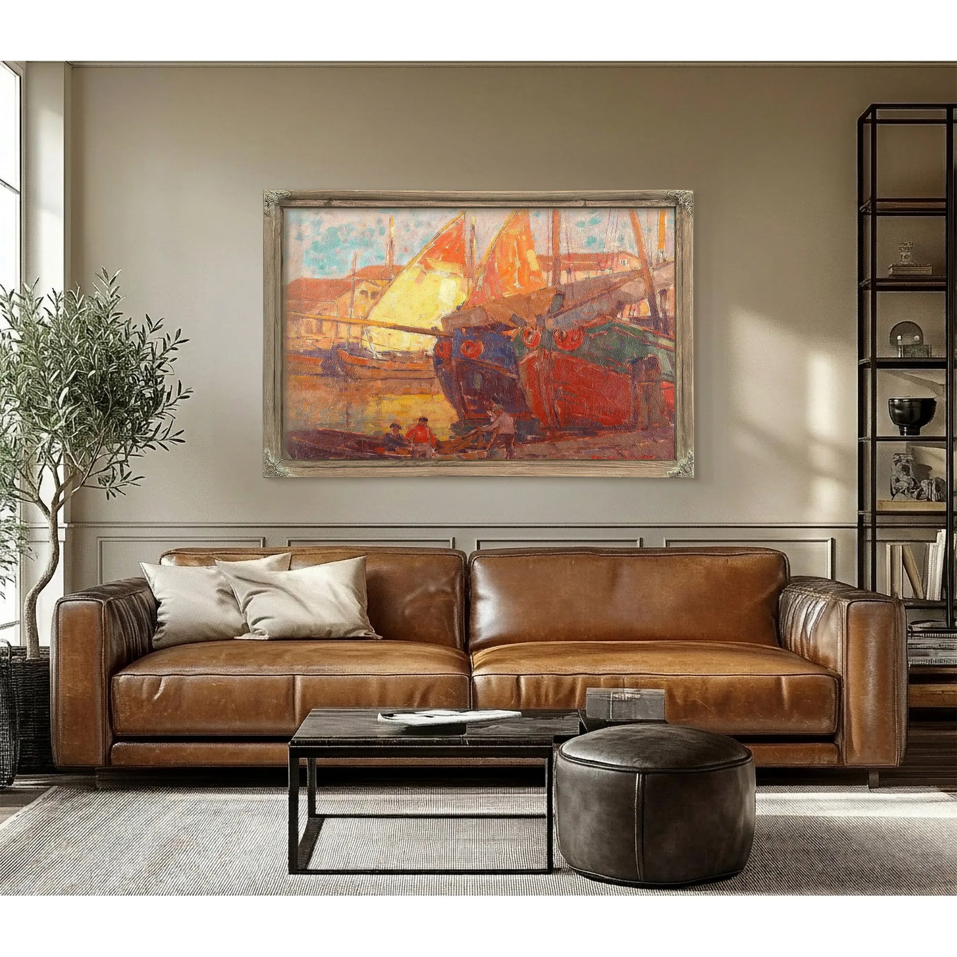 Tuna Boats By Edgar Payne Fine Art Print