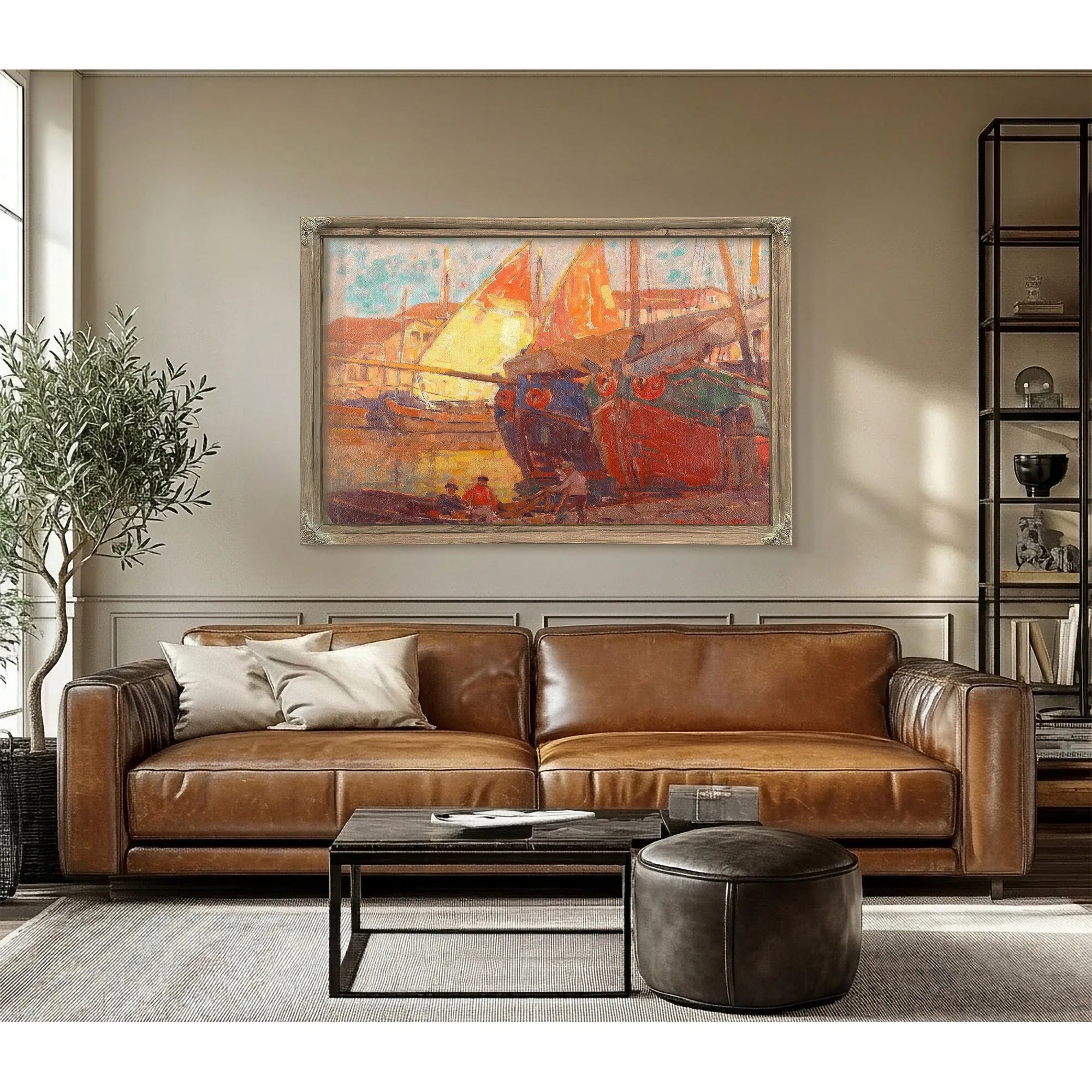 Tuna Boats By Edgar Payne Fine Art Print
