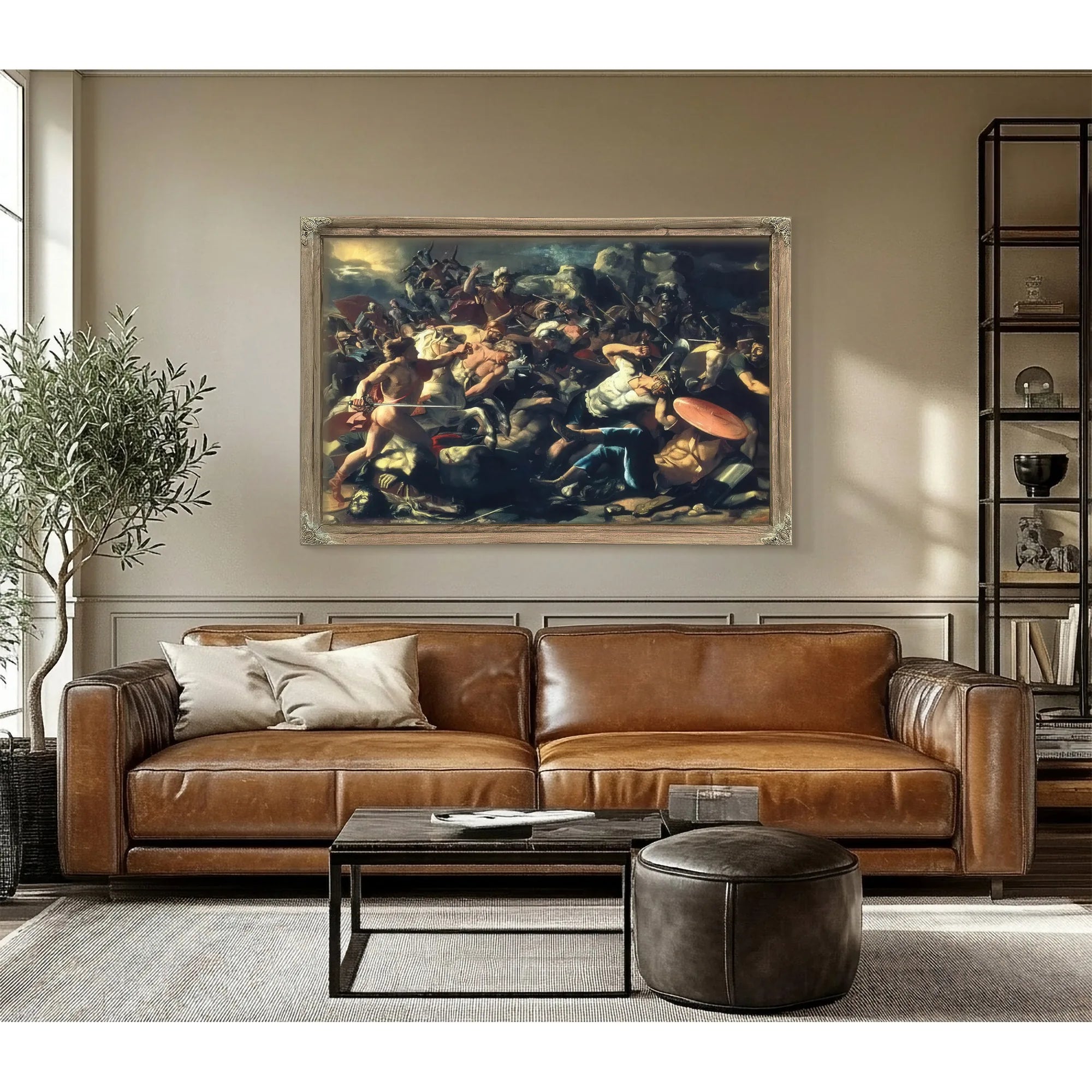 Joshuas Victory Over The Amorites By Nicholas Poussin Fine Art Print