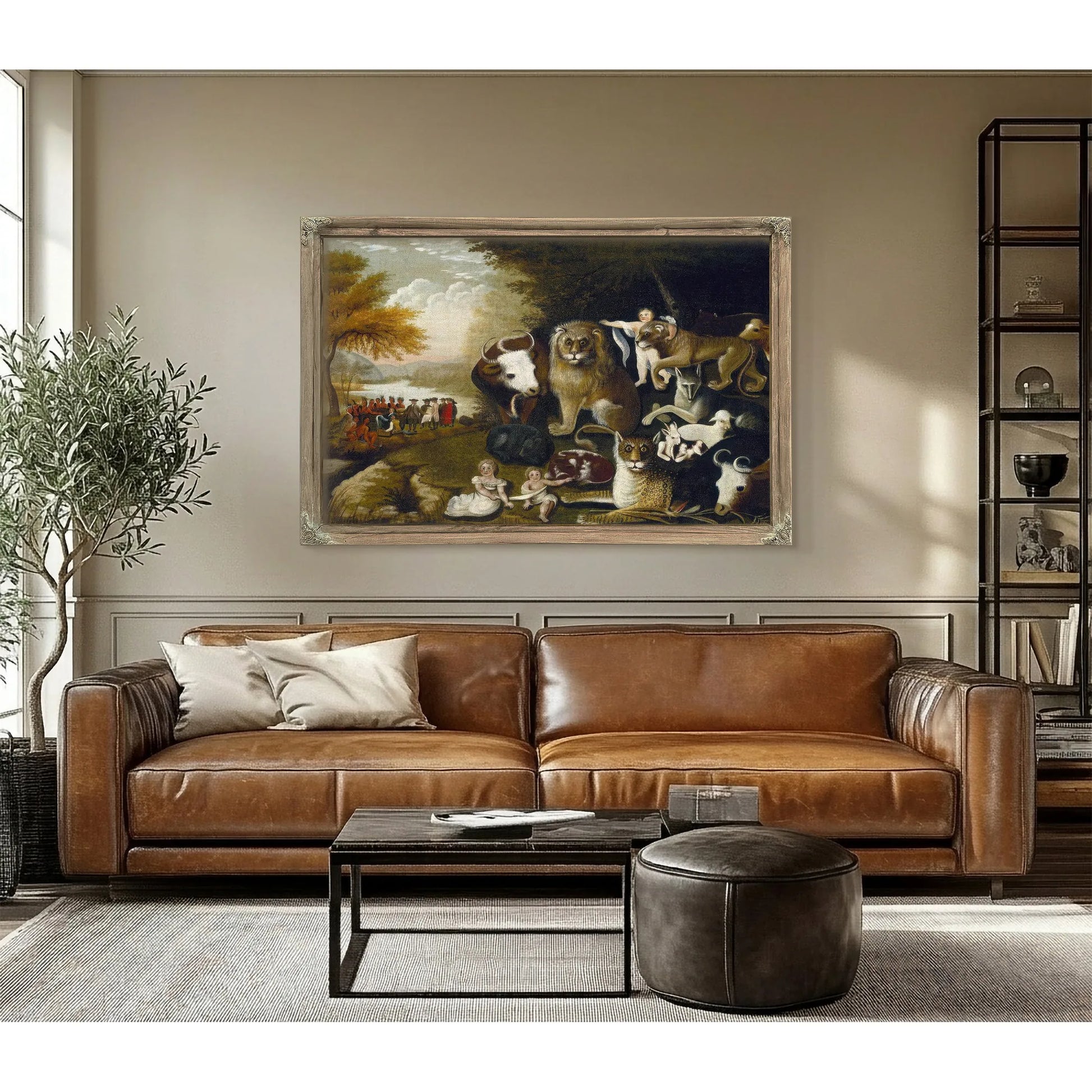 Peaceable Kingdom 1834 By Edward Hicks Fine Art Print
