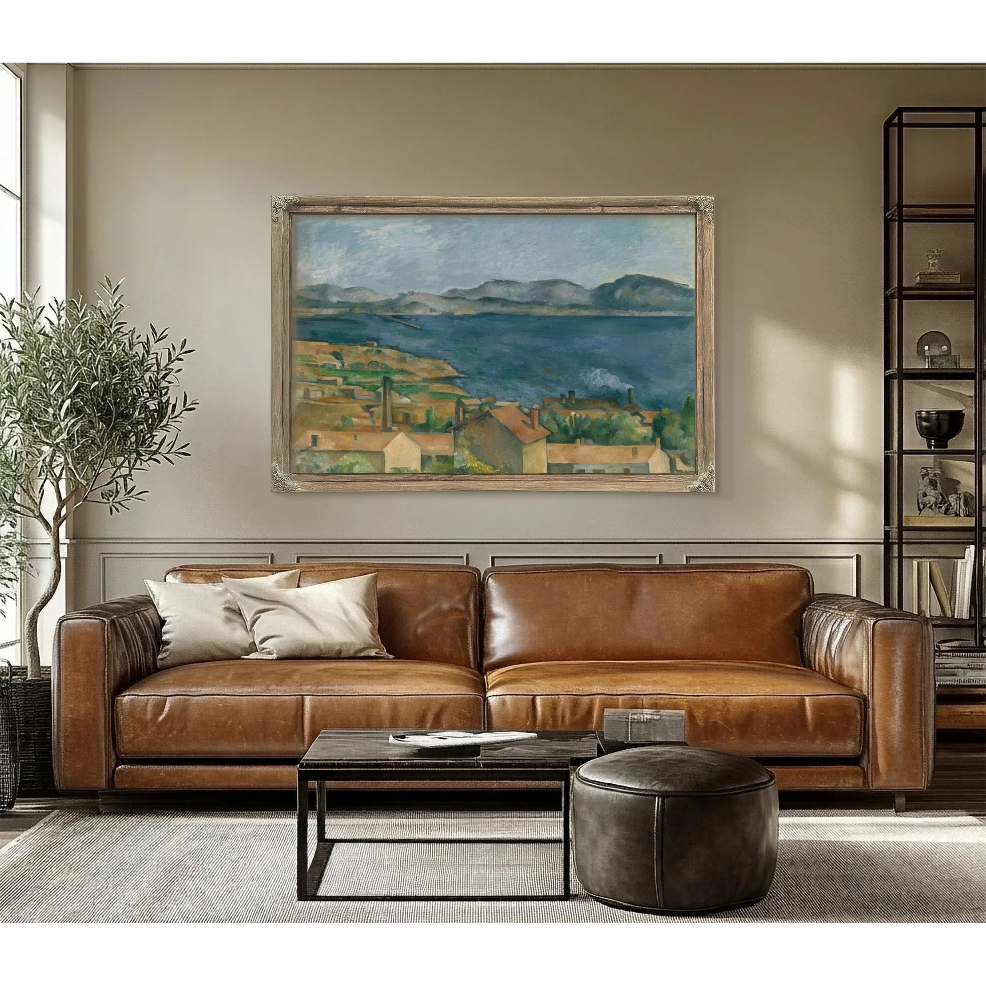 The Bay Of Marseilles Seen From Lestaque By Paul Cezanne Fine Art Print