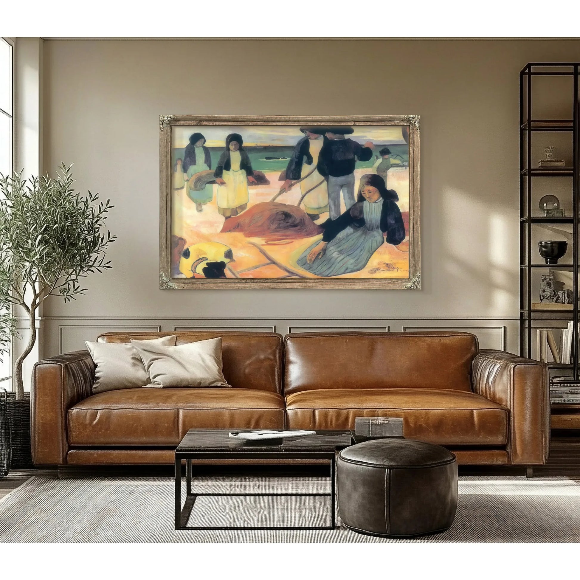 Wrack Collectors By Paul Gauguin Fine Art Print