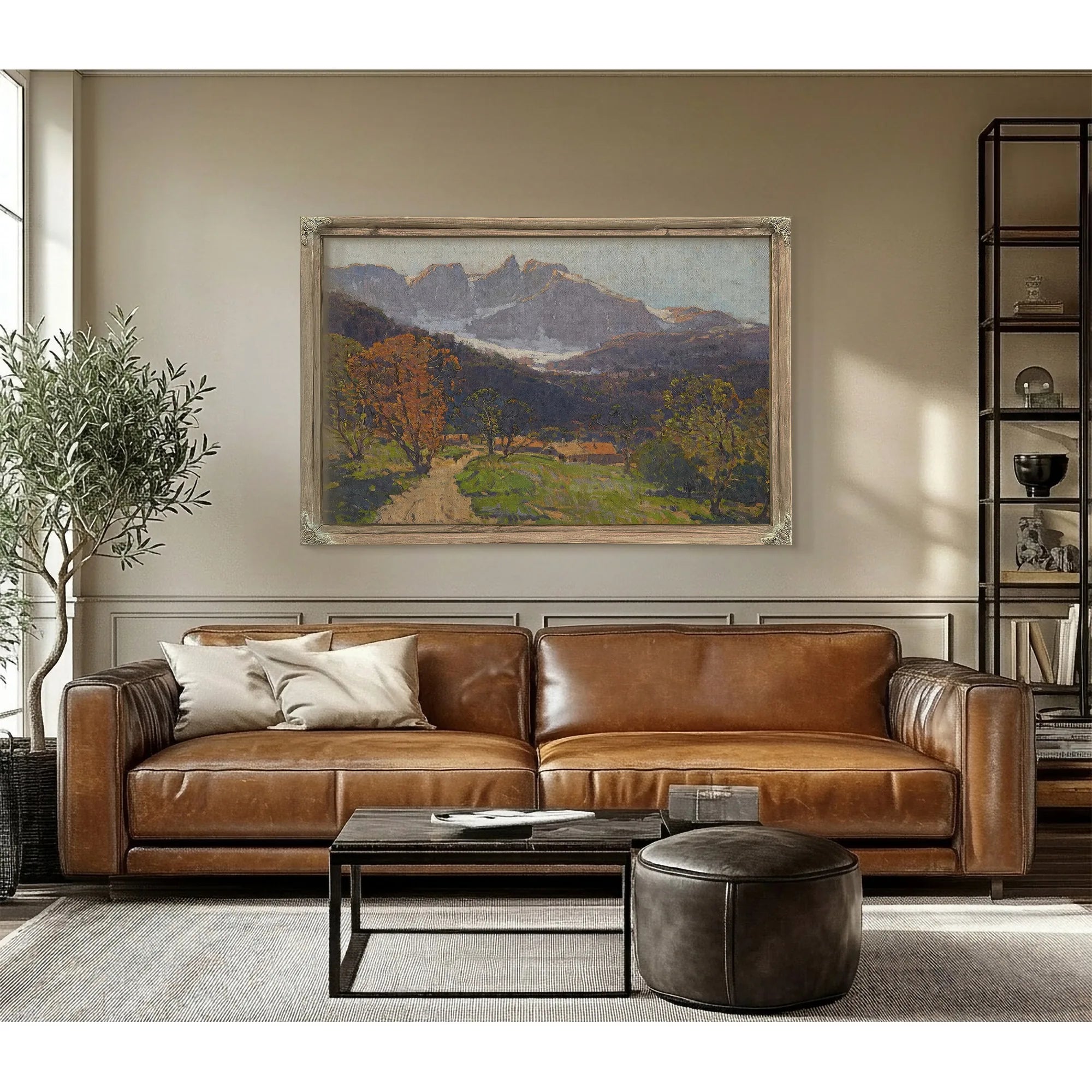 A Road To Alpine Homes By Edgar Payne Fine Art Print