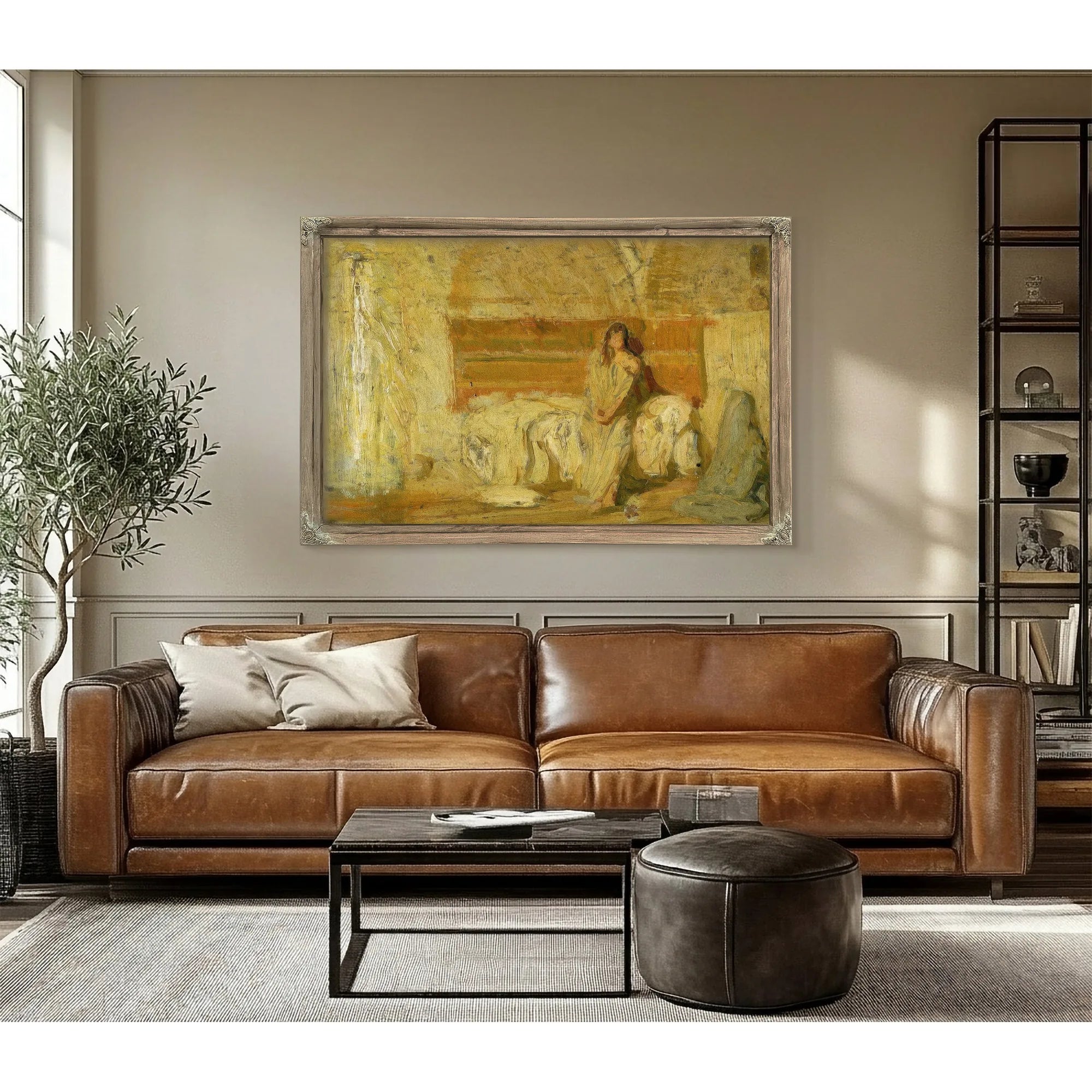 Study For The Annunciation By Henry Ossawa Tanner Fine Art Print