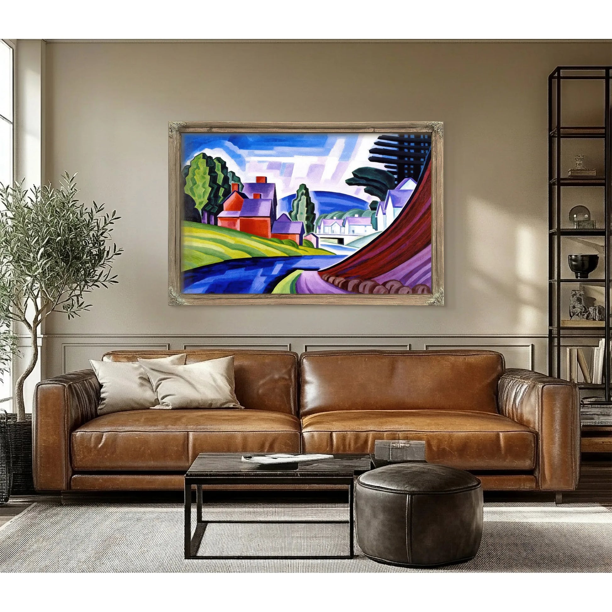 Space Motive A New Jersey Valley (Wharton) By Oscar Bluemner Fine Art Print