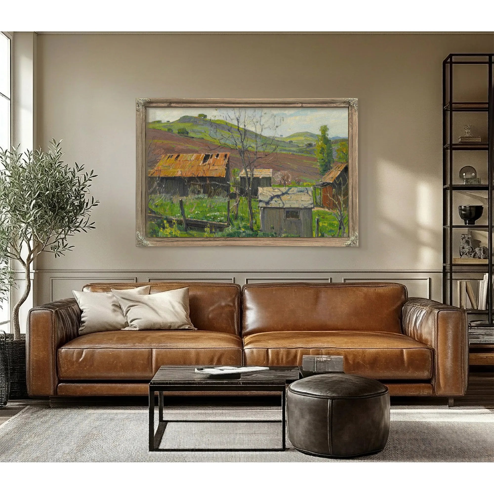 Foothill Ranch 1935 By William Wendt Fine Art Print