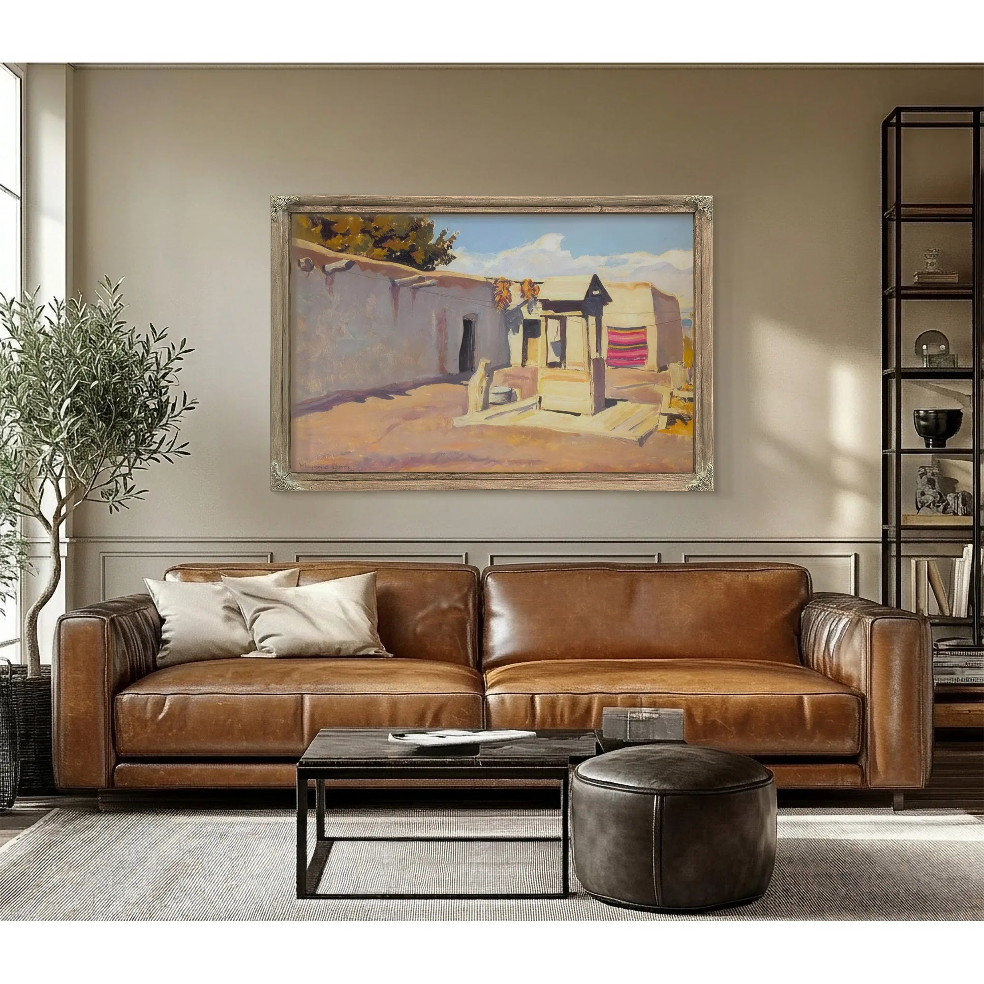 Old Patio By Maynard Dixon Fine Art Print