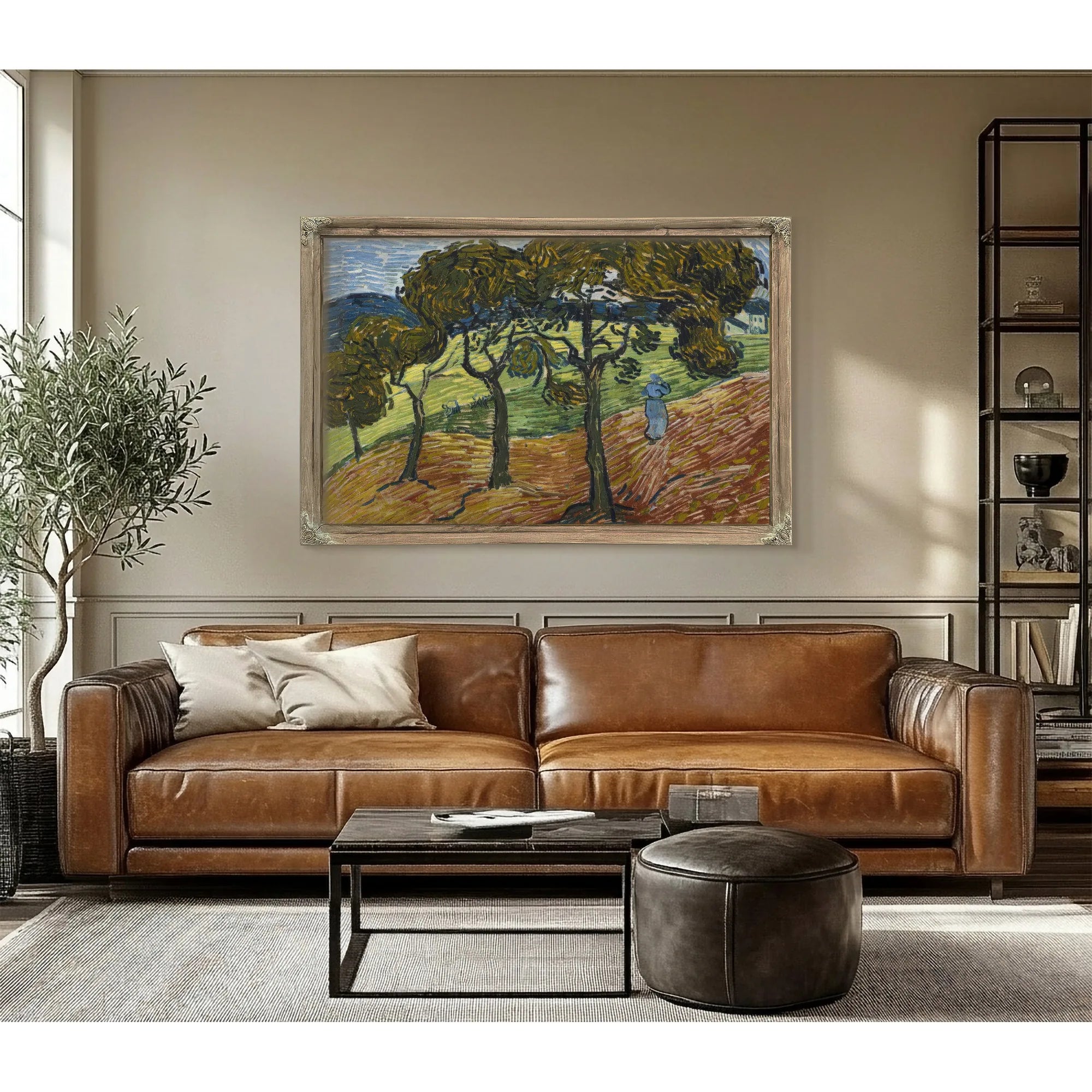 Landscape With Figures By Vincent Van Gogh Fine Art Print