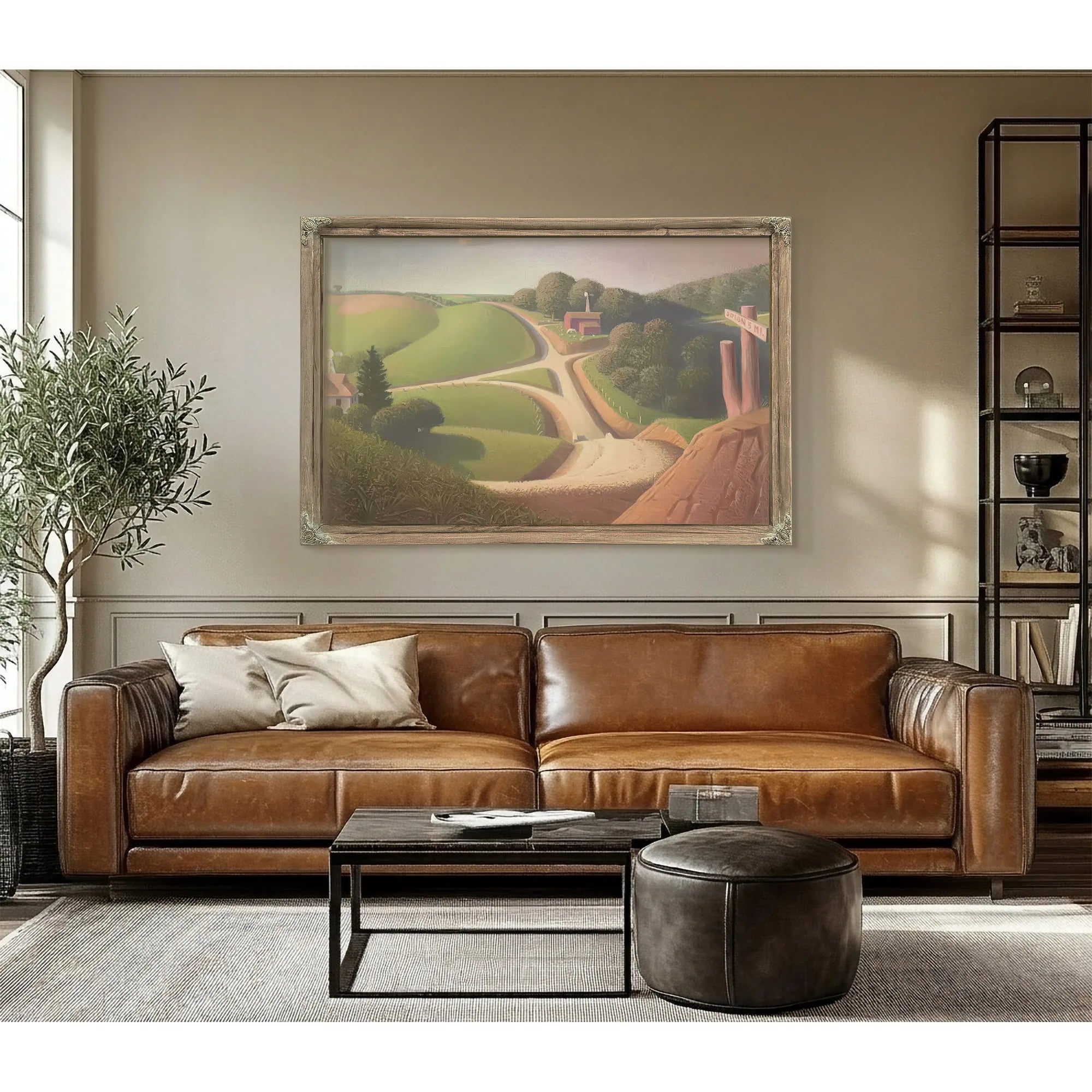 New Road By Grant Wood Fine Art Print
