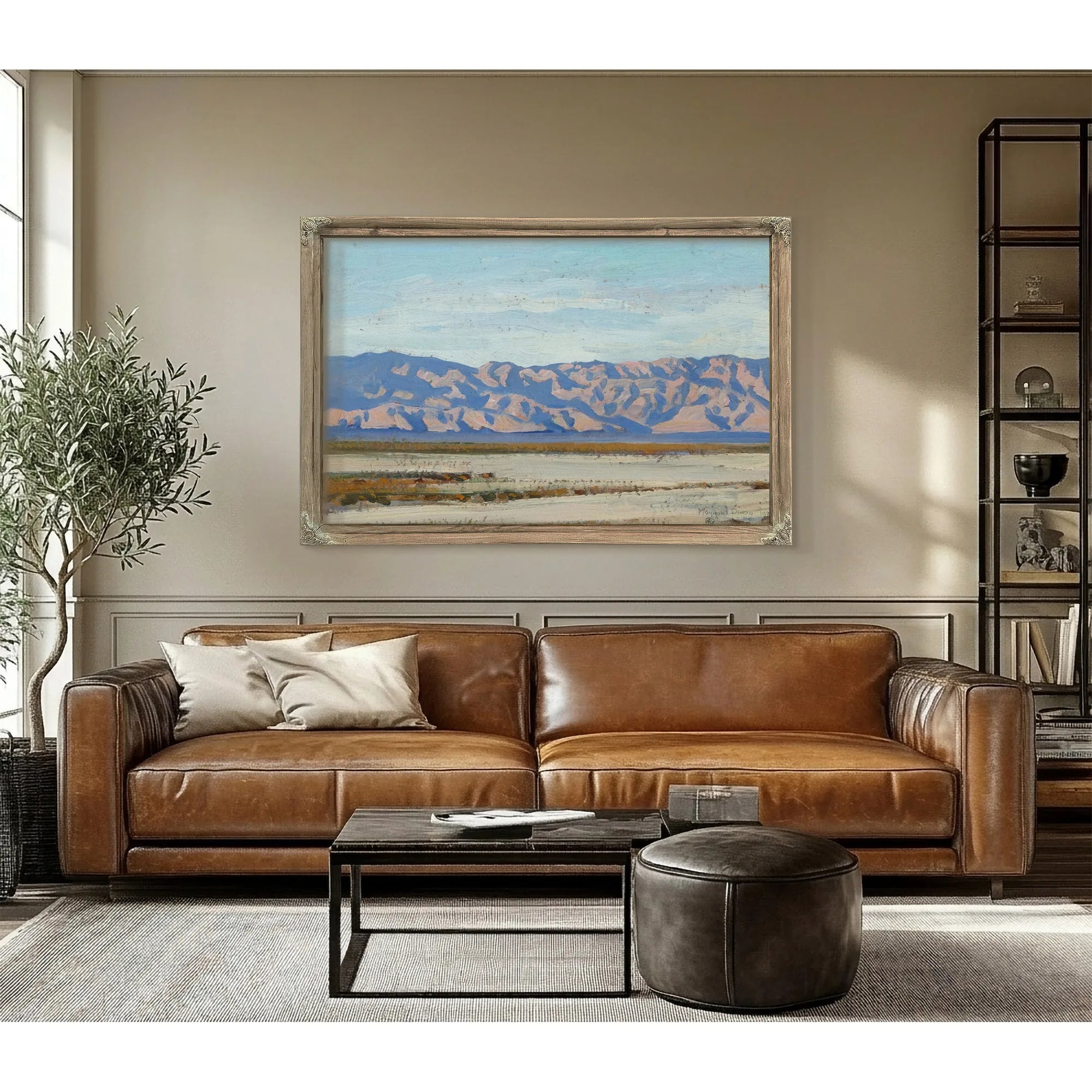 Desert Expanse; Nude Study (Double Sided) By Maynard Dixon Fine Art Print