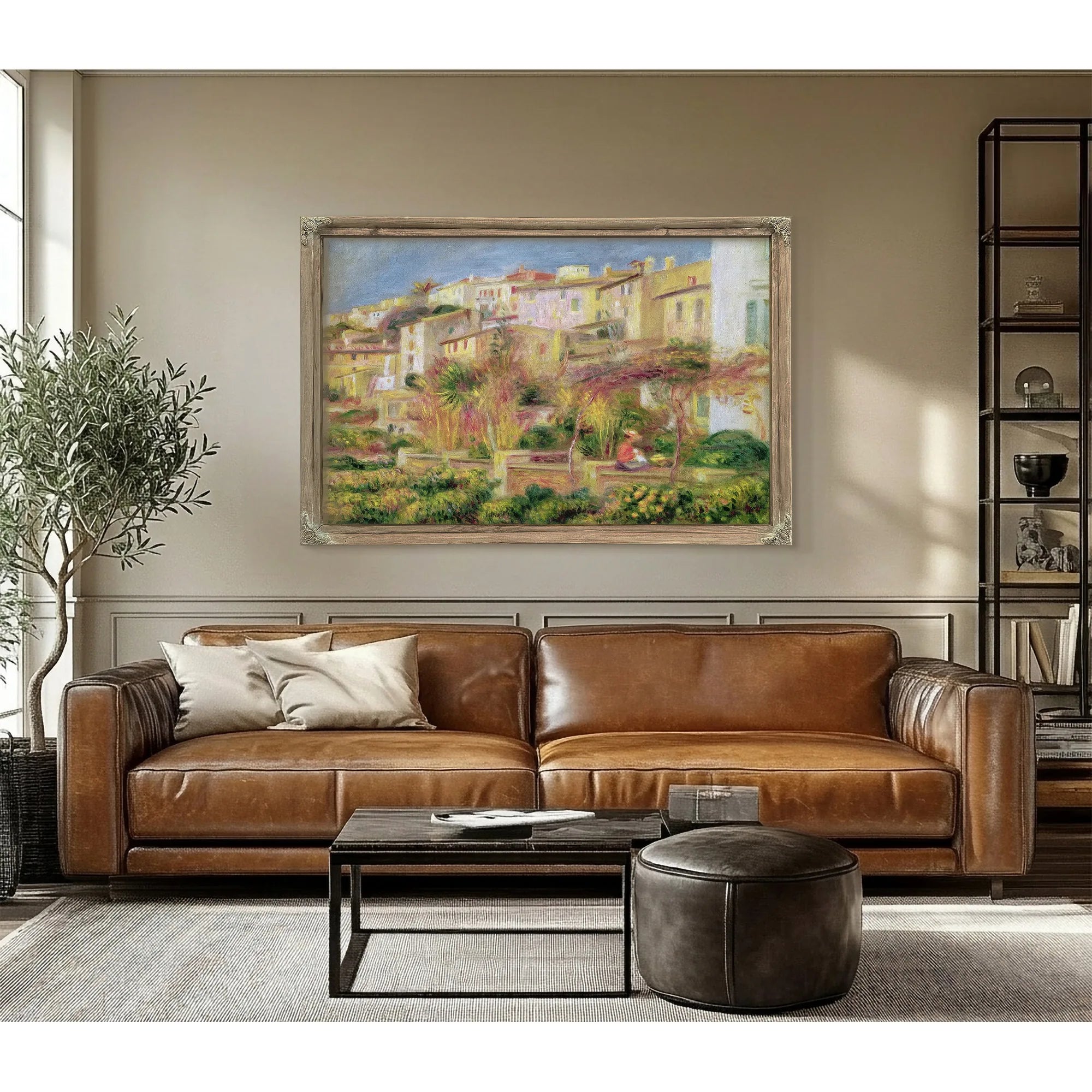 Terrace In Cagnes By Pierre Auguste Renoir Fine Art Print