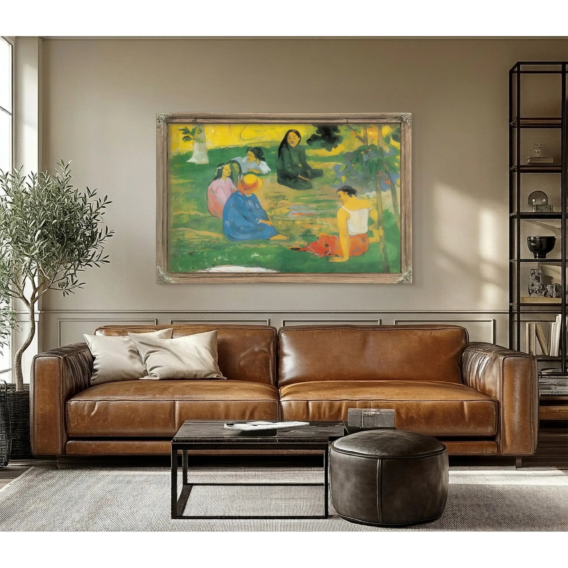 Les Parau Parau ( Conversation) By Paul Gauguin Fine Art Print