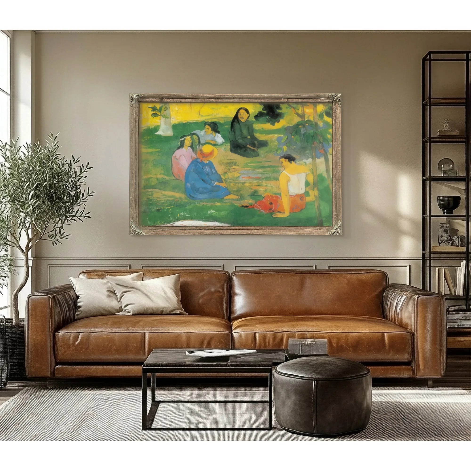 Les Parau Parau ( Conversation) By Paul Gauguin Fine Art Print