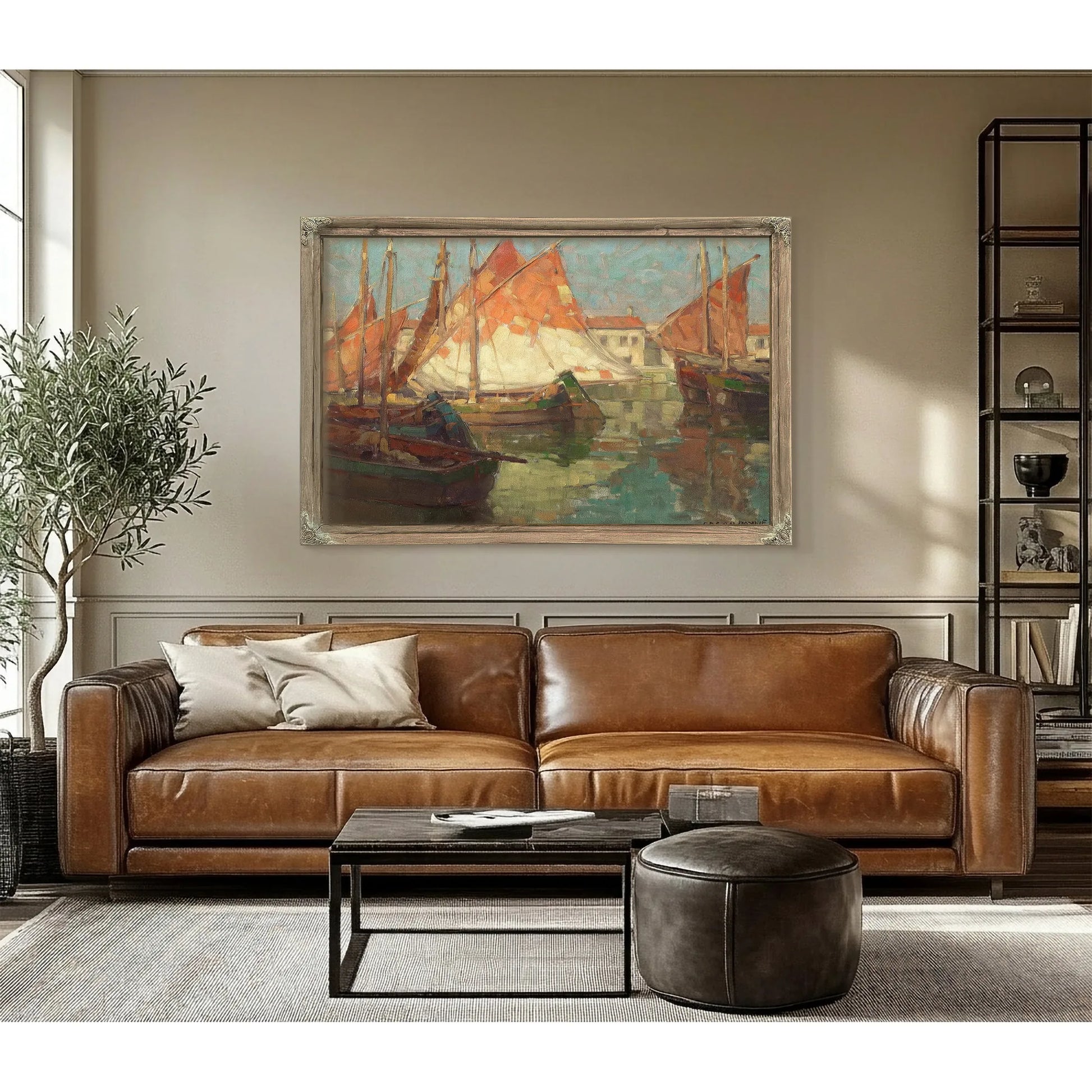Harbor Of Golden Sails By Edgar Payne Fine Art Print