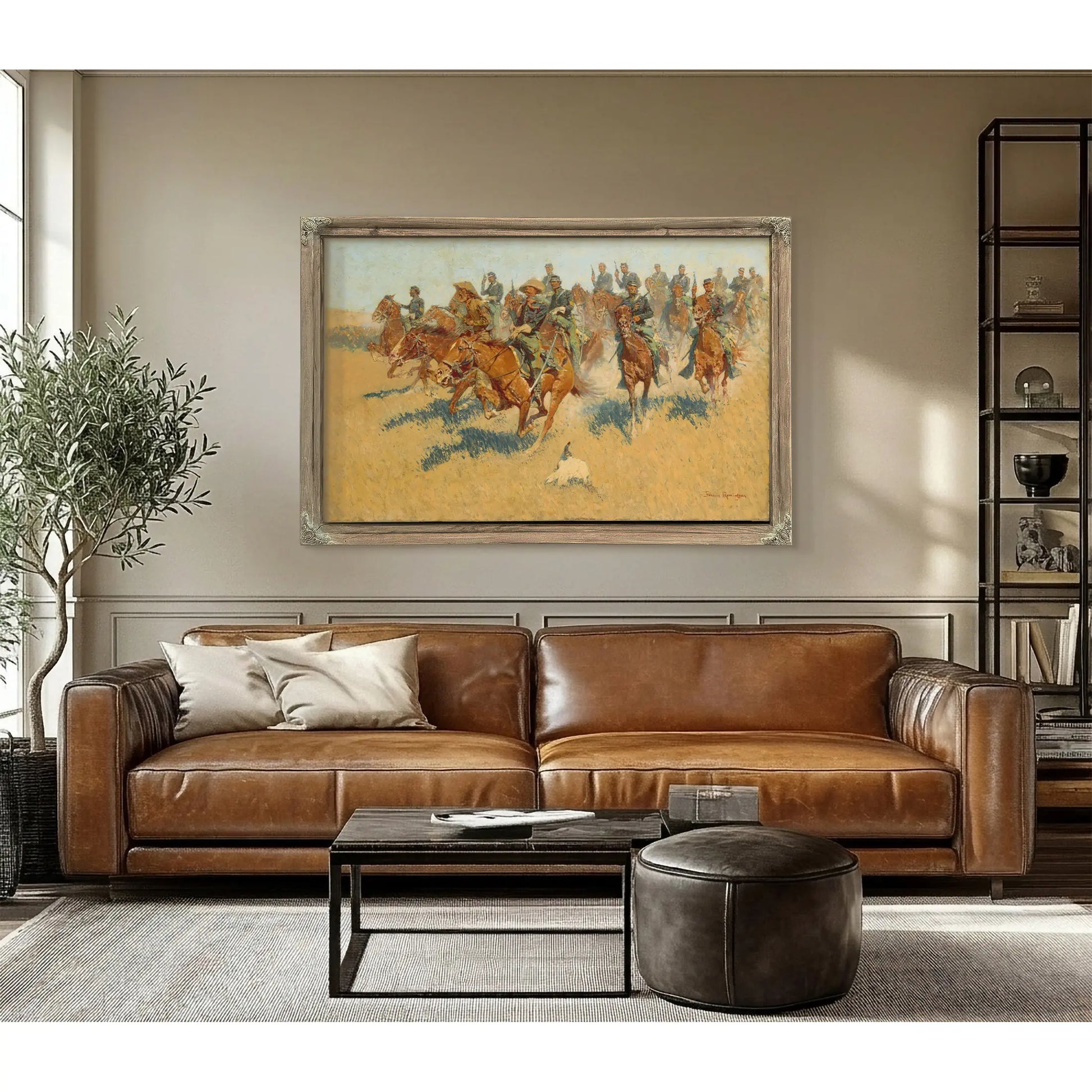 Cavalry Charge On The Southern Plains  by Frederic Remington