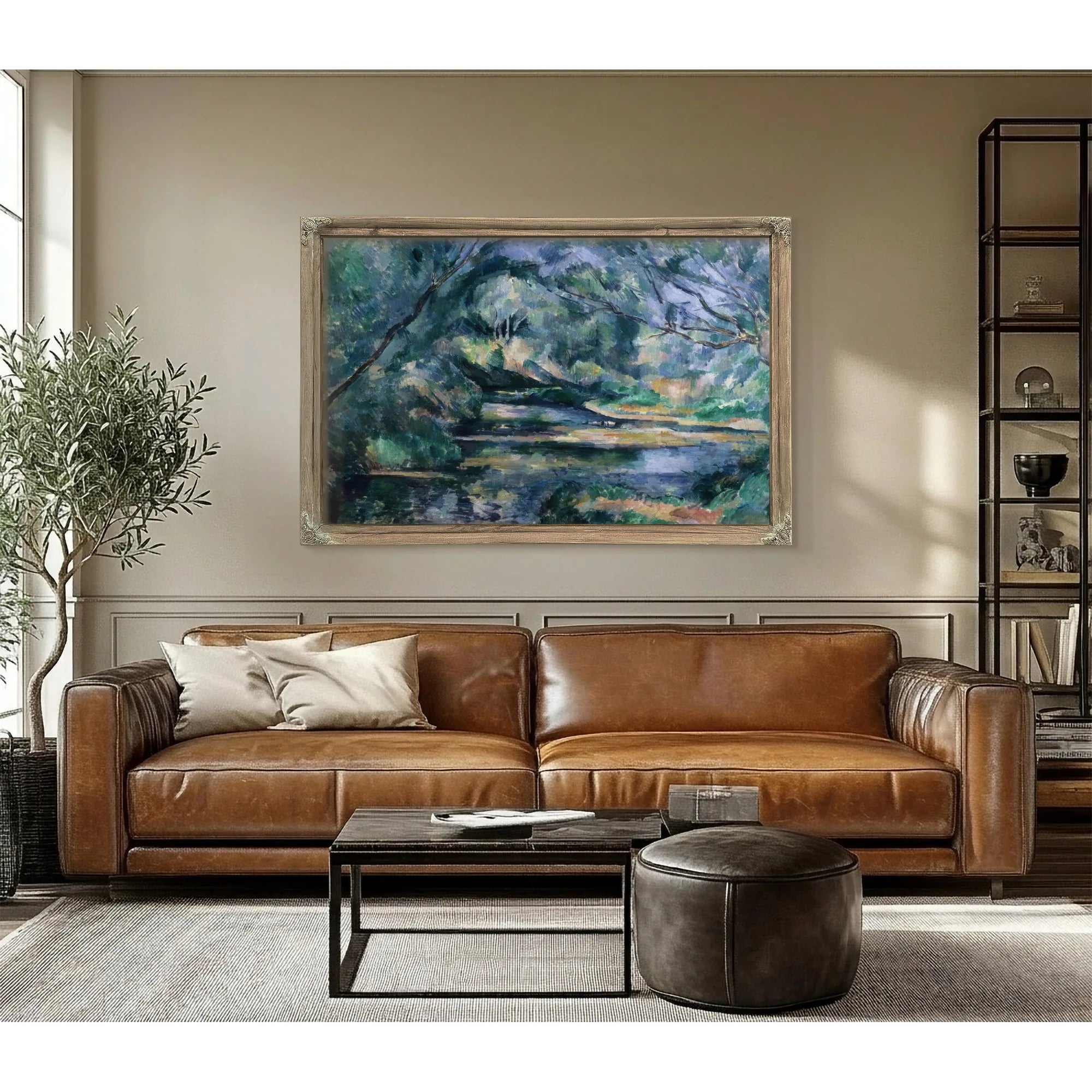 The Brook By Paul Cezanne Fine Art Print