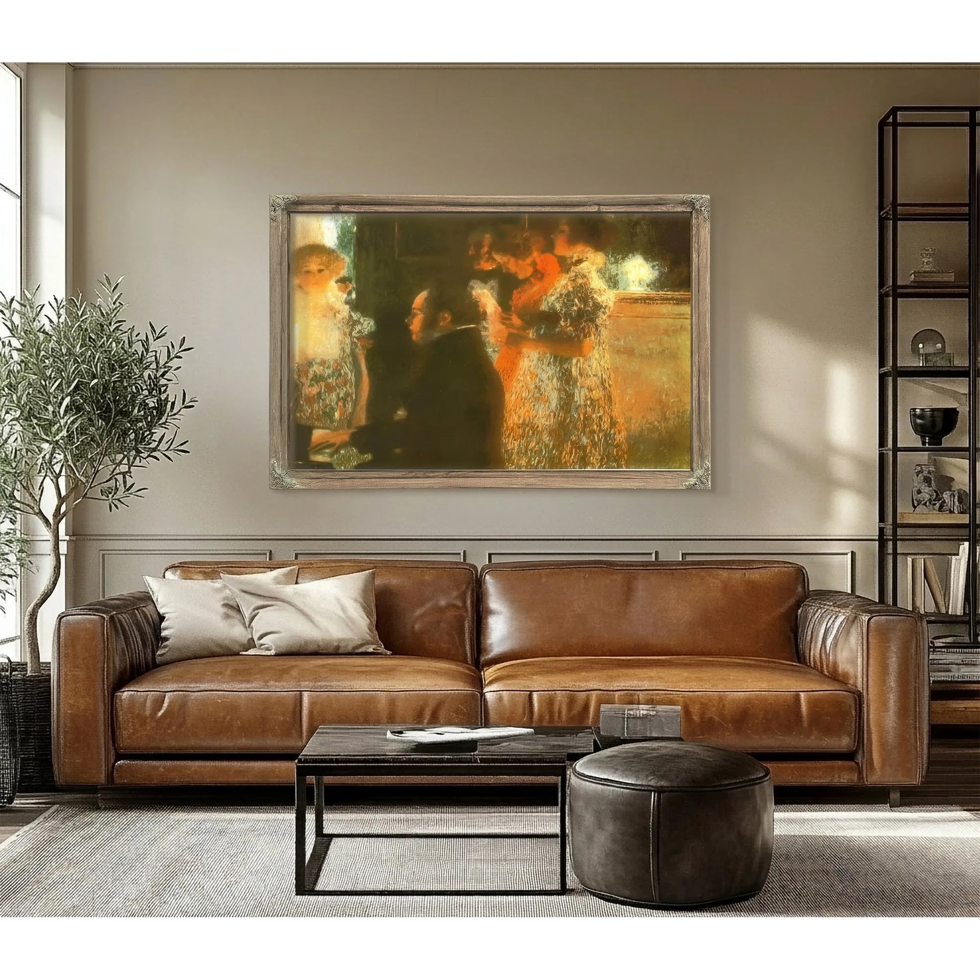 Schubert At Piano By Gustav Klimt Fine Art Print