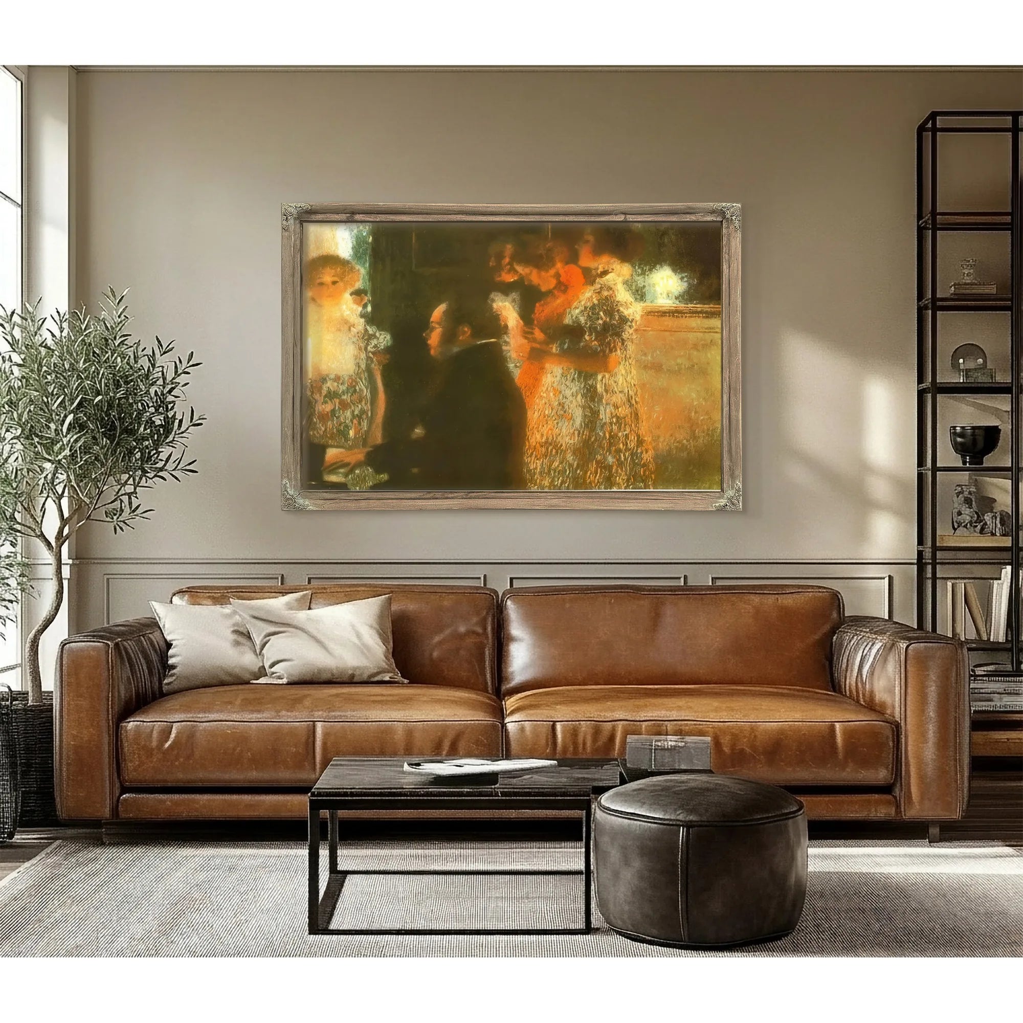 Schubert At Piano By Gustav Klimt Fine Art Print