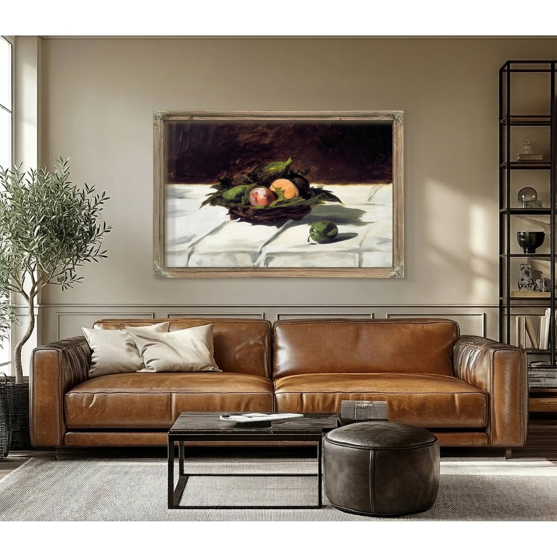 Basket Of Fruits By Edouard Manet Fine Art Print