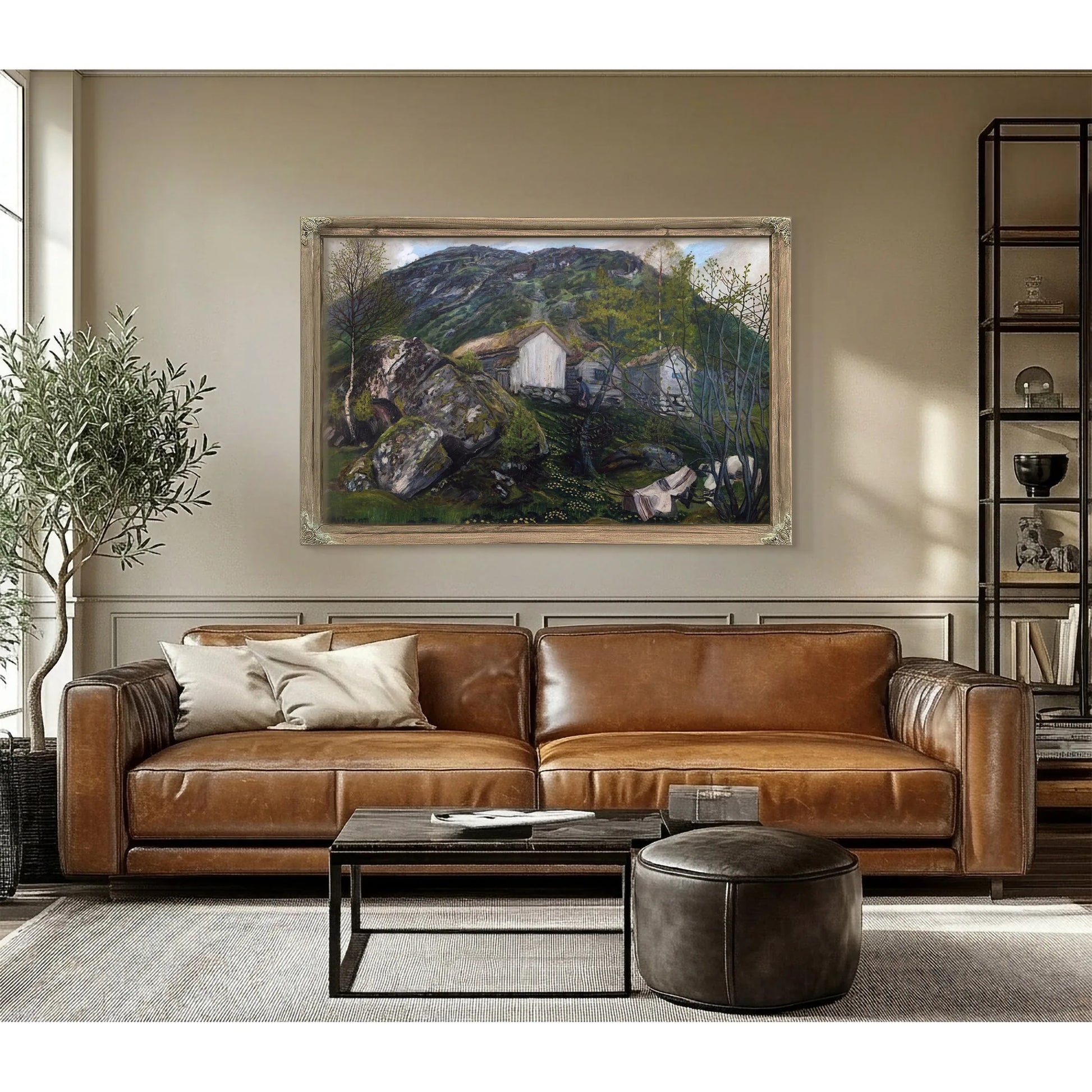 Spring Atmosphere Of An Old Cotter's Farm By Nicolai Astrup Fine Art Print