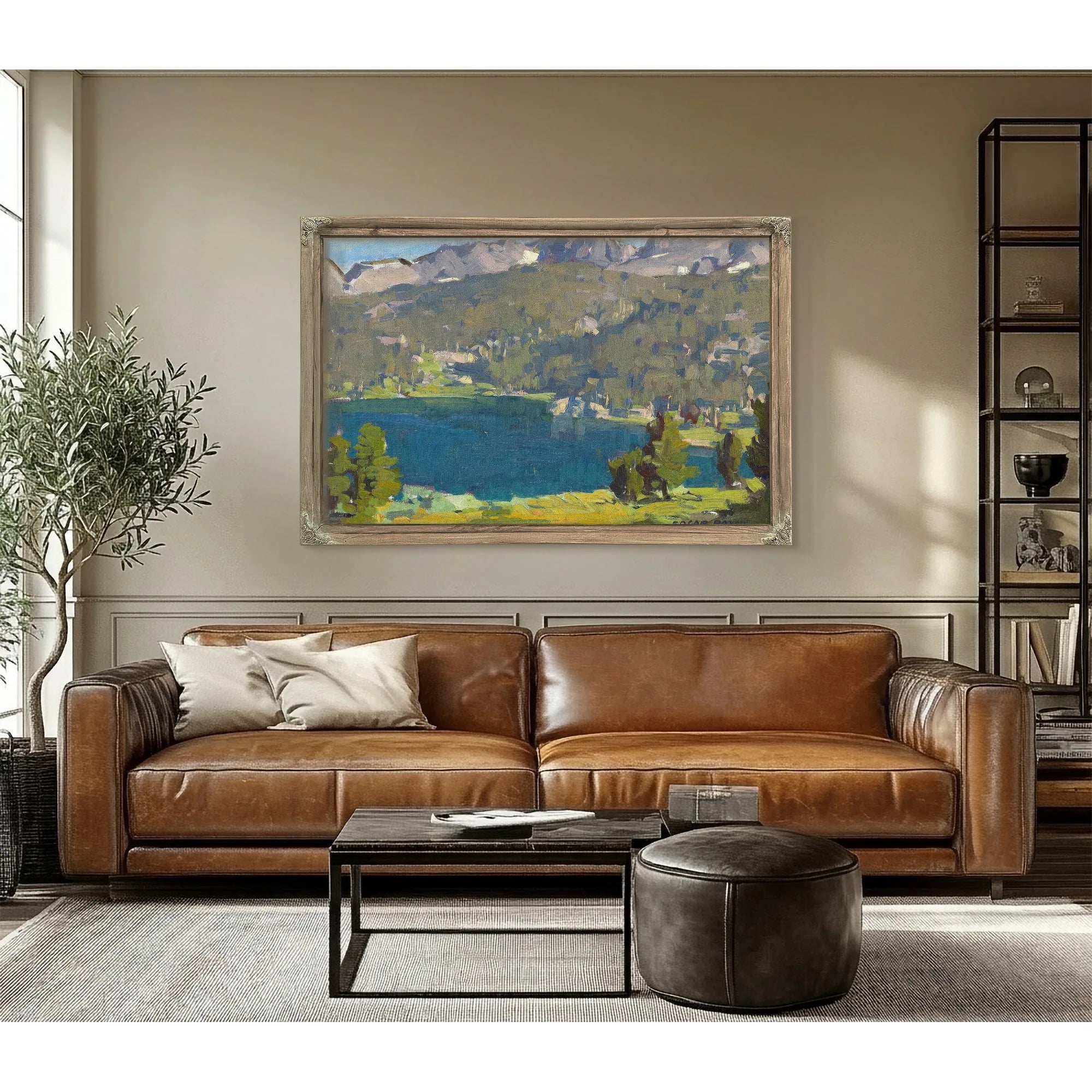 High Sierra Lake Scene By Edgar Payne Fine Art Print