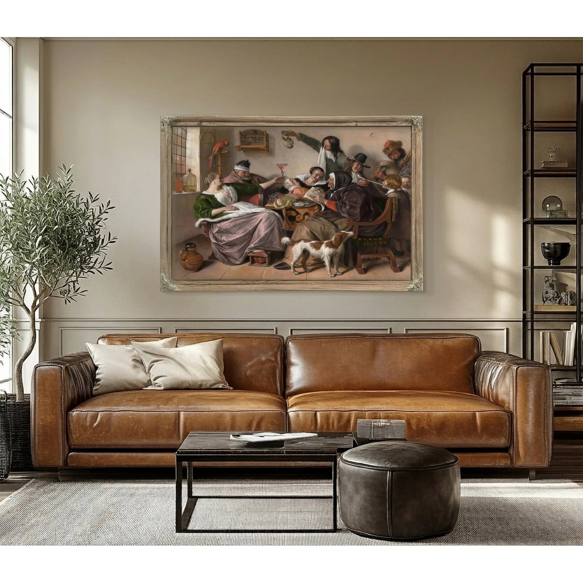 As The Old Singso Pipe The Young by Jan Steen Fine Art Print