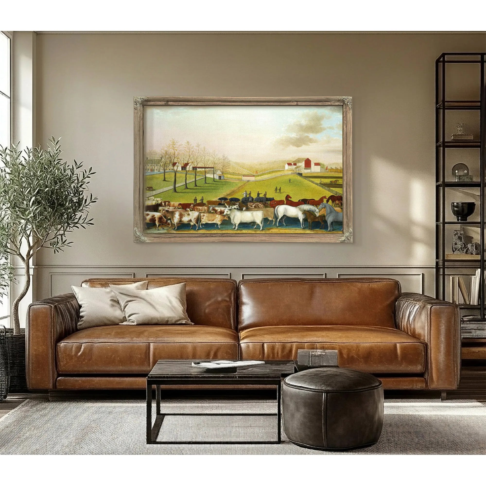 The Cornell Farm 1848 By Edward Hicks Fine Art Print