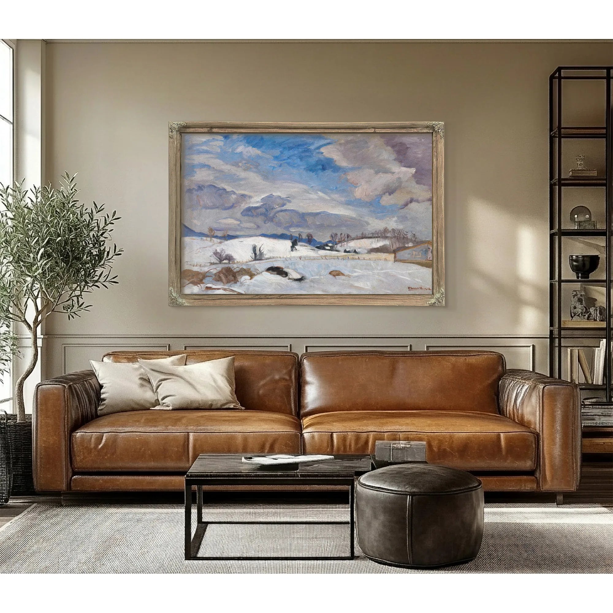Winter Landscape [Rockbridge Baths] By Pierre Daura Fine Art Print