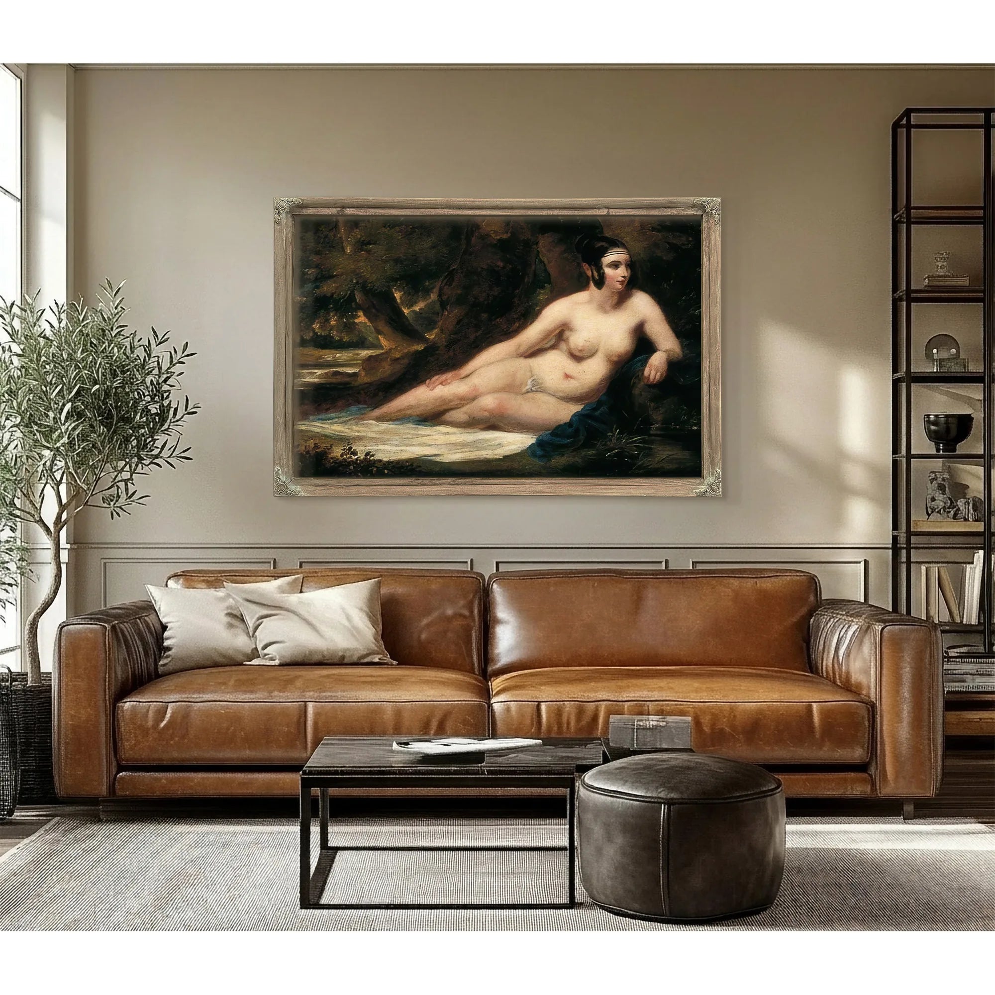Reclining Female Nude In A Landscape By William Etty Fine Art Print
